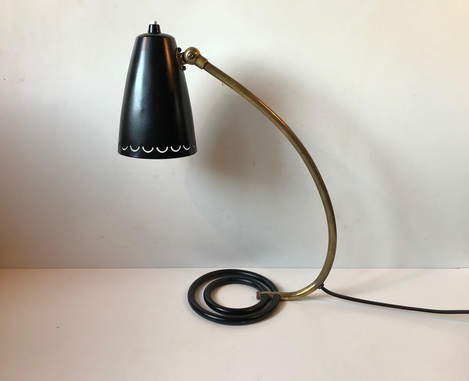 Lampe de table Atomic 1950s par ASEA, Suède en vente 3