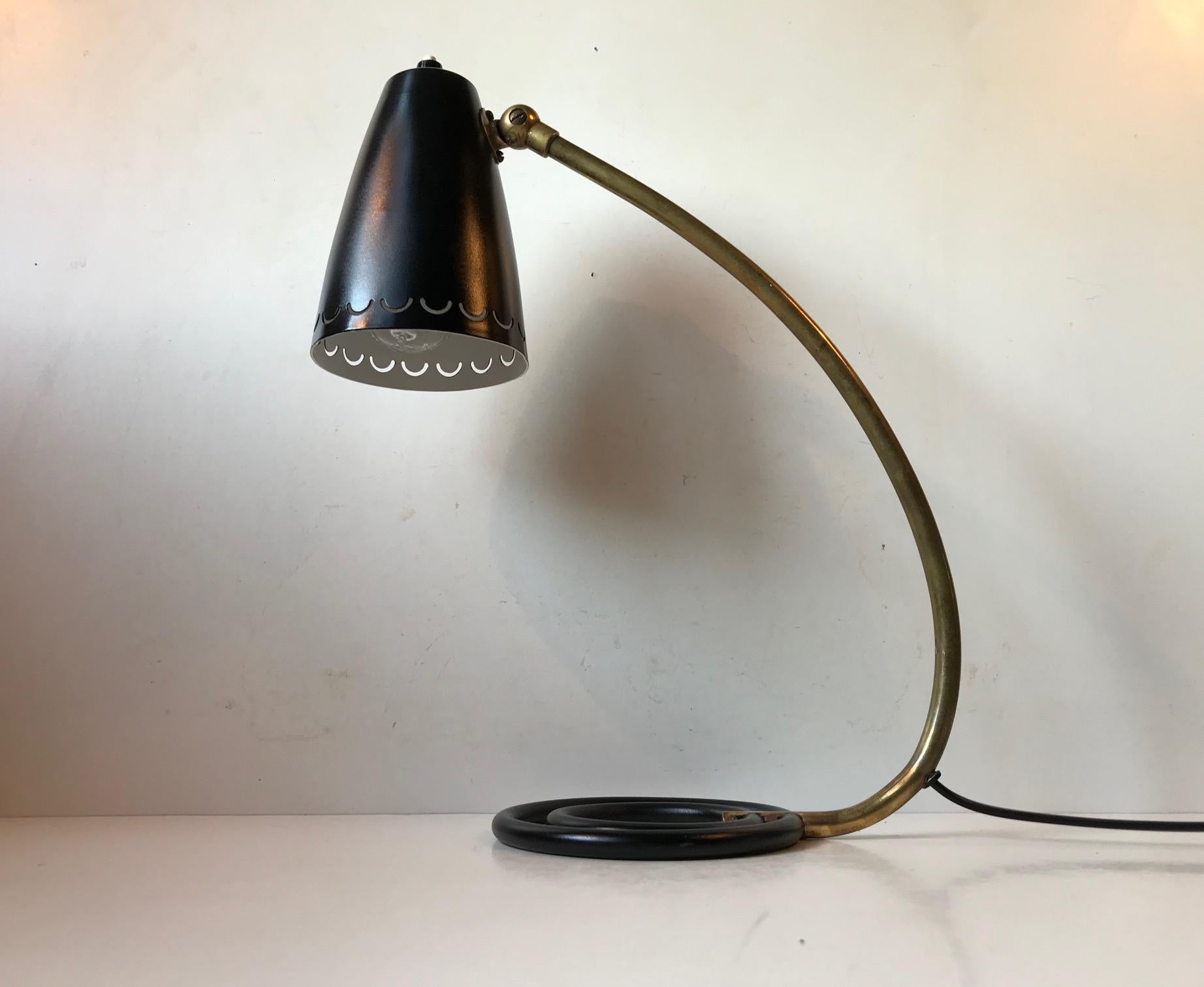 Lampe de table Atomic 1950s par ASEA, Suède en vente 4