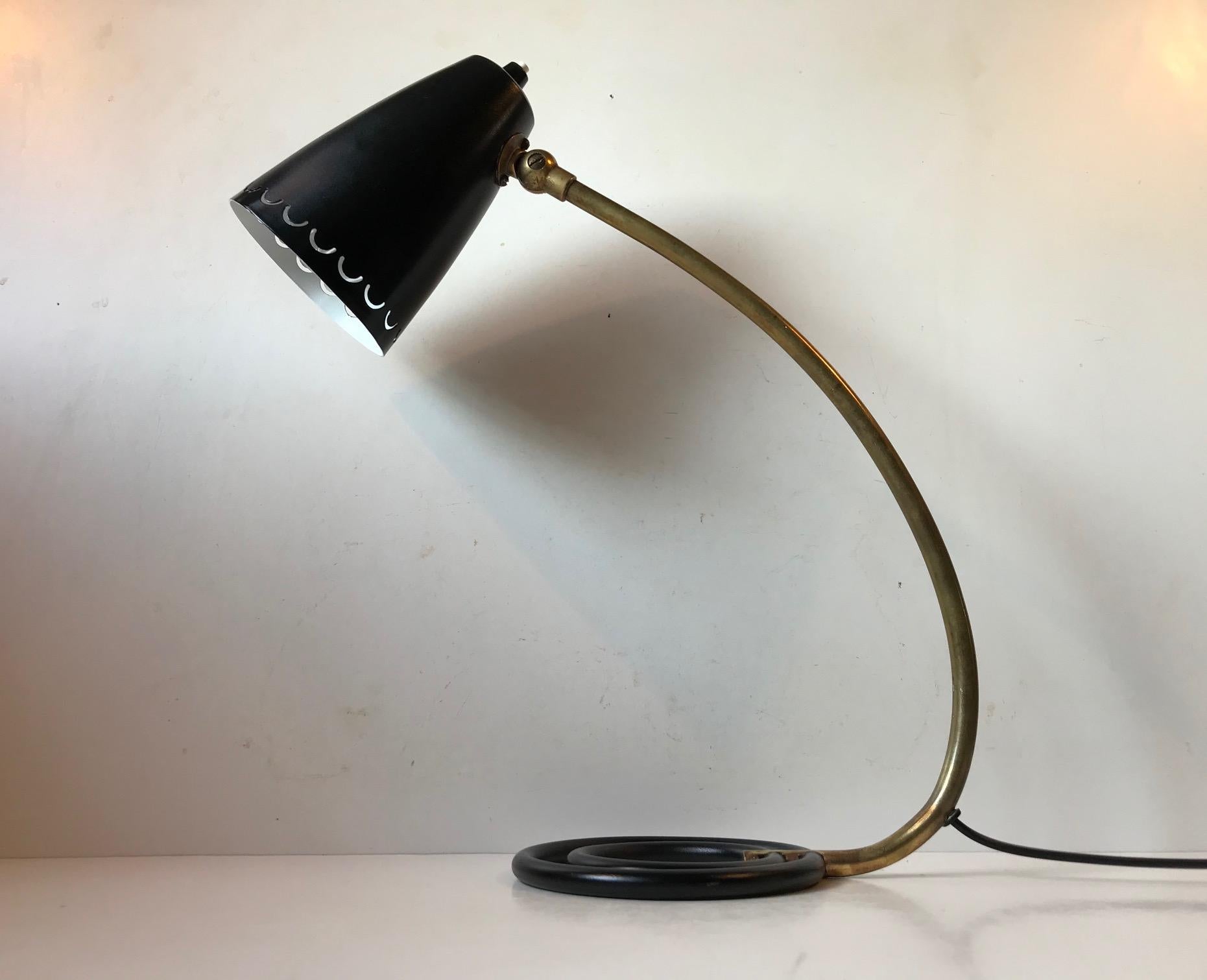 Lampe de table Atomic 1950s par ASEA, Suède en vente 5