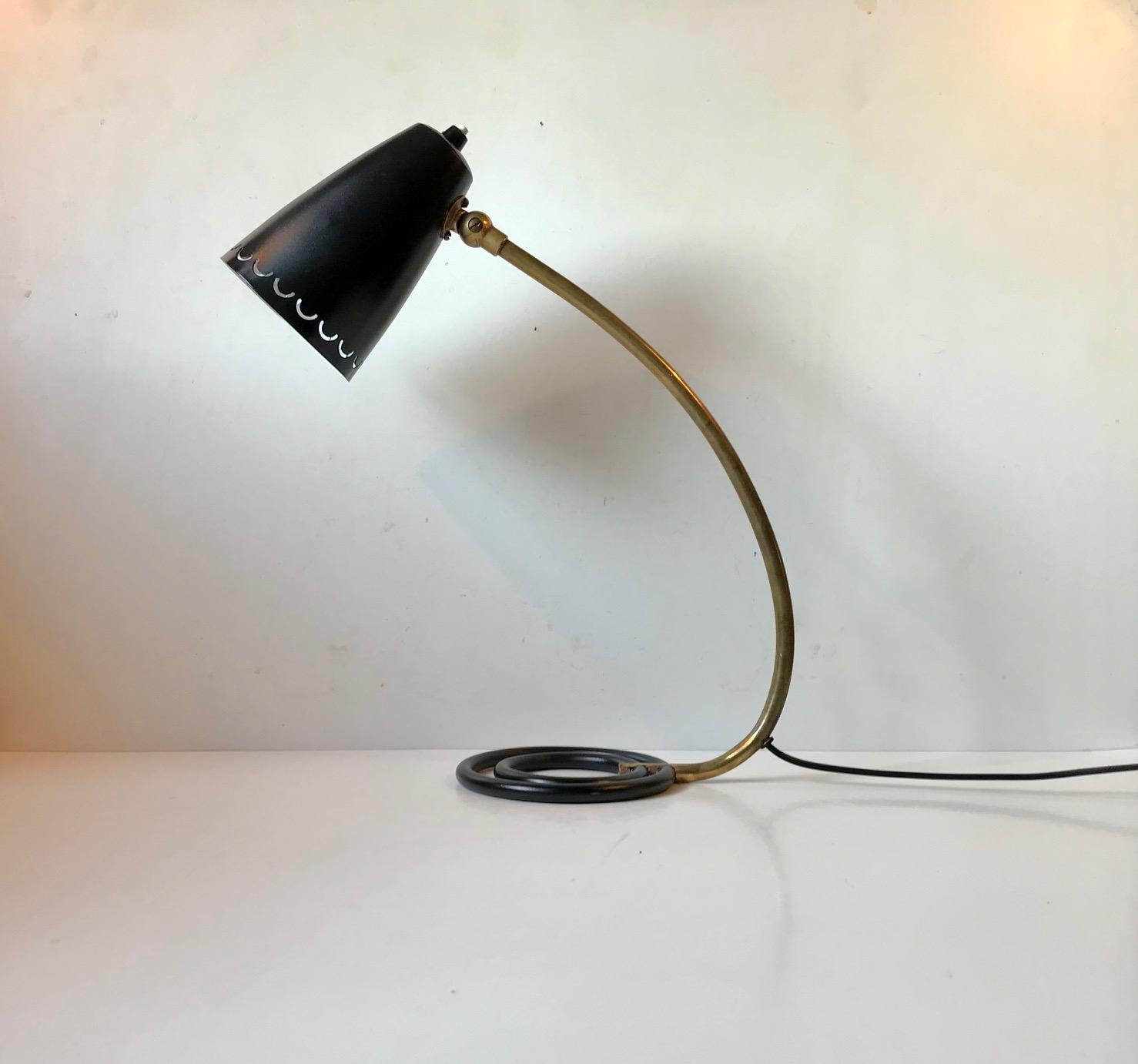 Lampe de table Atomic 1950s par ASEA, Suède en vente 6