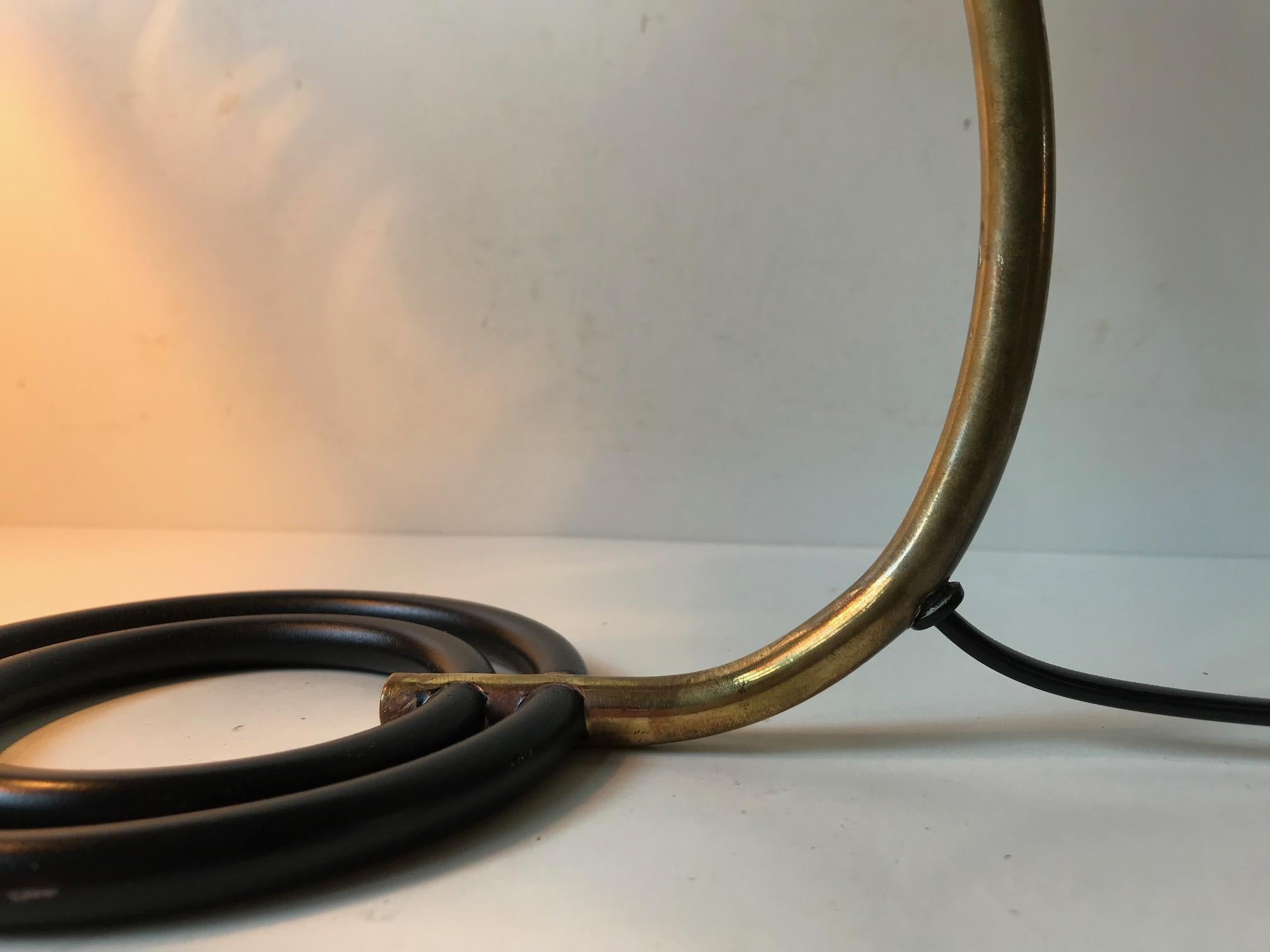 Powder-Coated Atomic 1950s Table Lamp by ASEA, Sweden For Sale