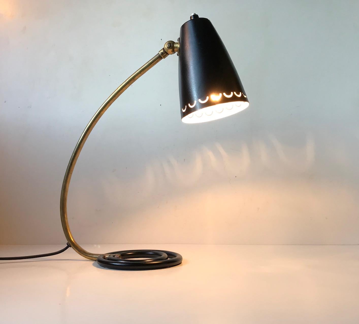 Lampe de table Atomic 1950s par ASEA, Suède en vente 1