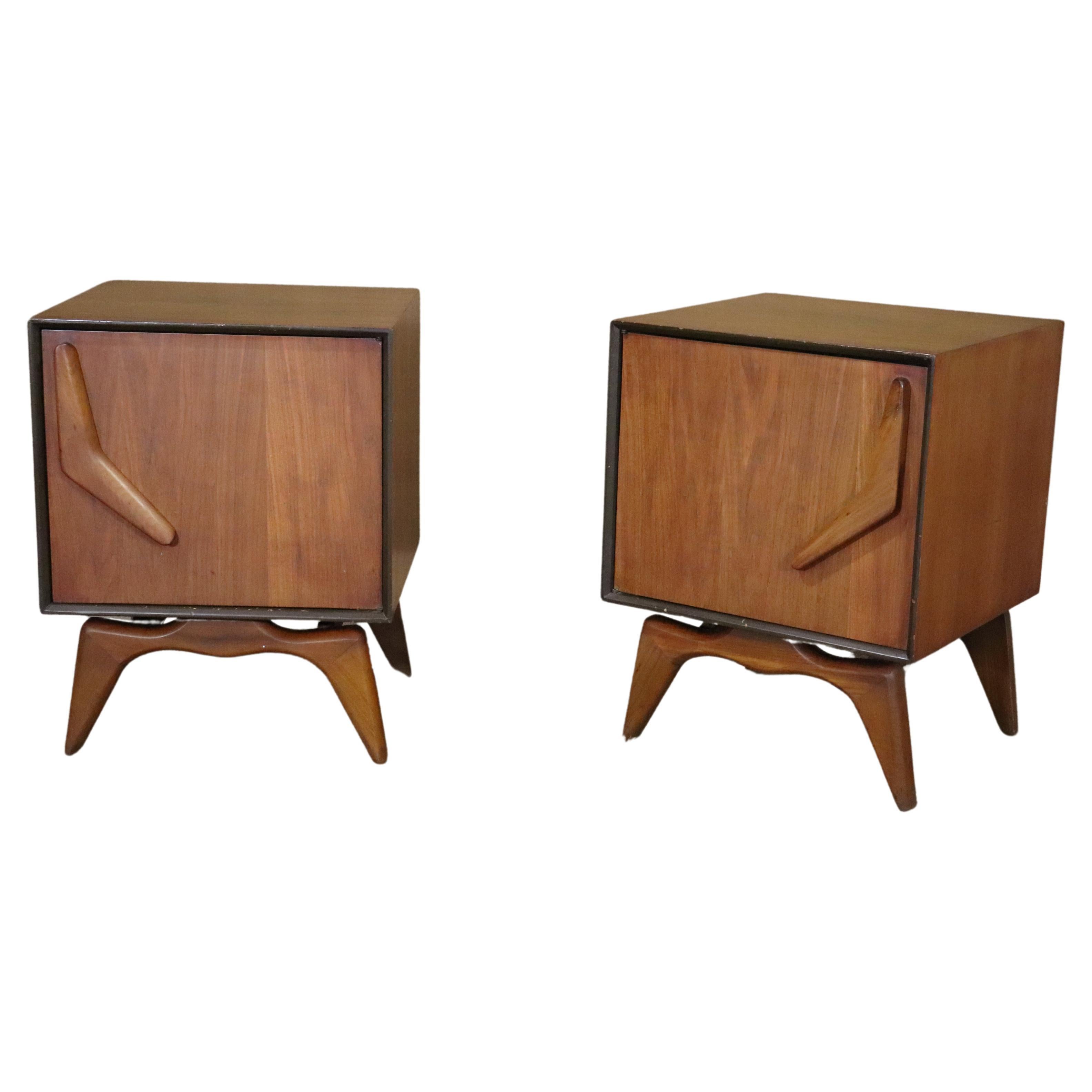 Atomic Age Boomerang End Tables