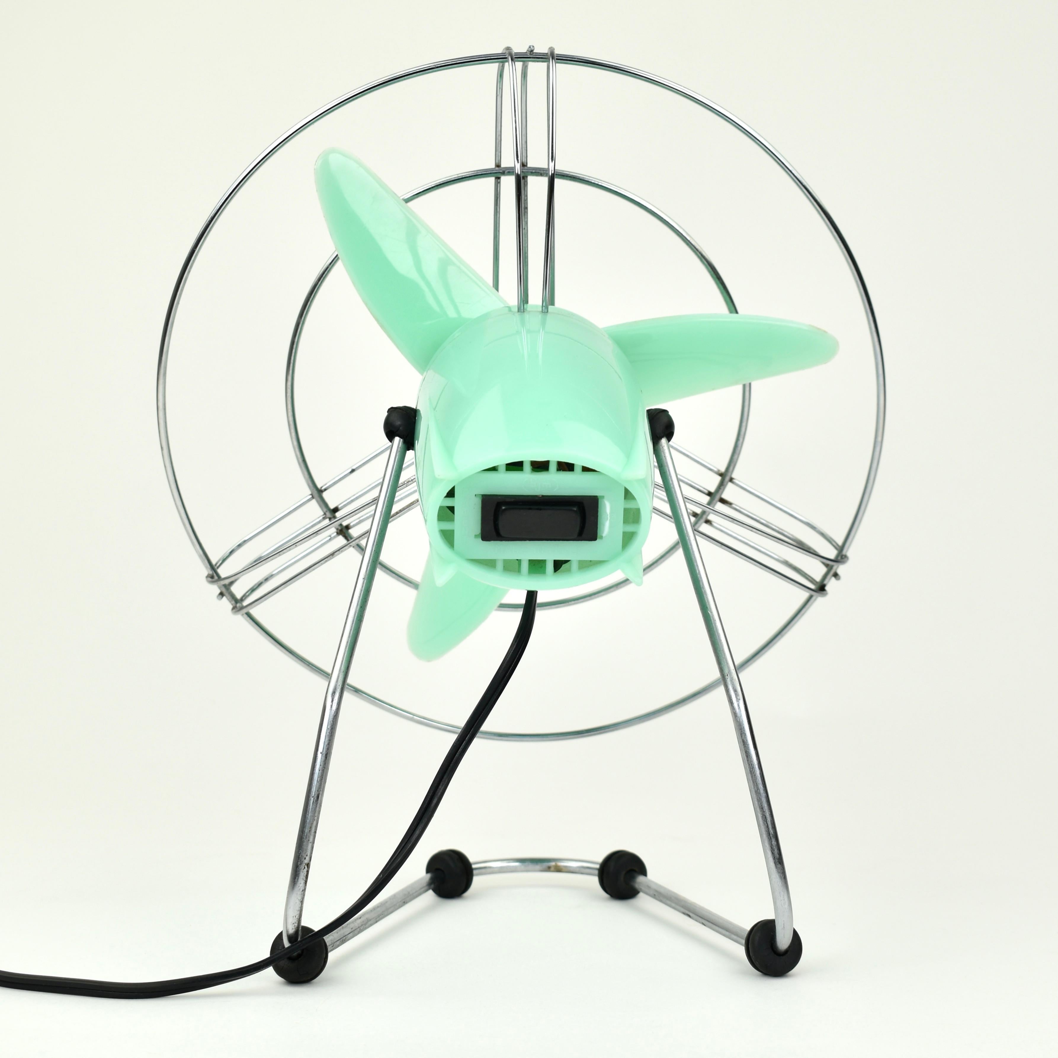 Ventilatore da tavolo italiano Atomic Age Greene & Greene di BJM In condizioni buone in vendita a AMSTERDAM, NL