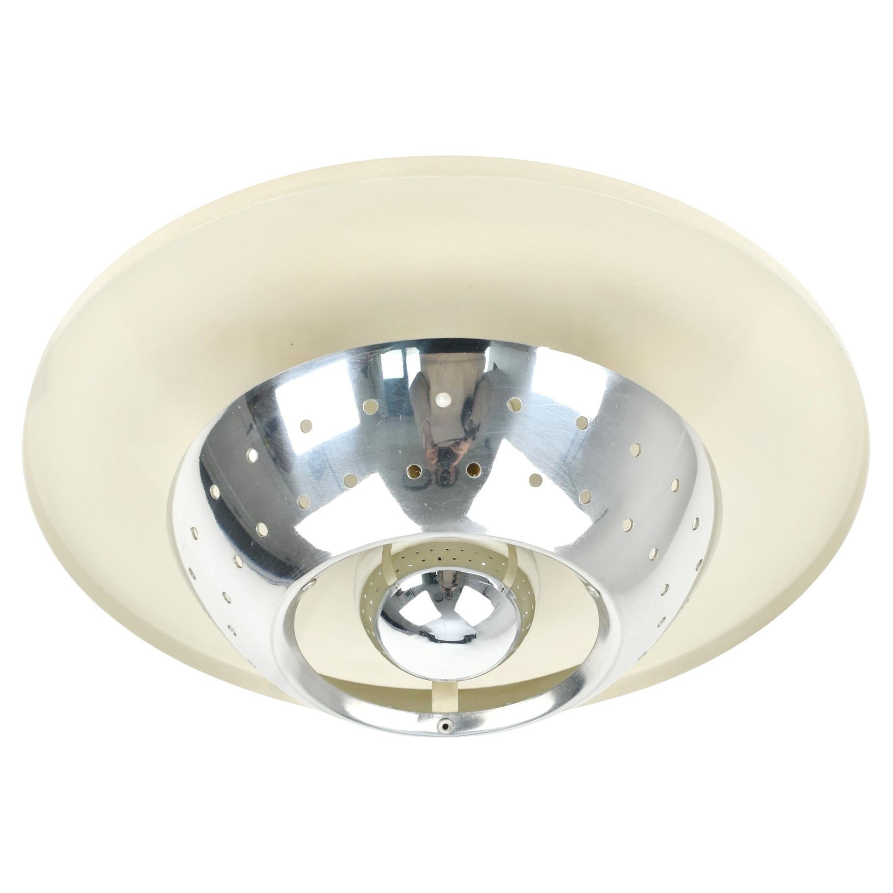 Atomic Age perforated Flush Mount 1950s