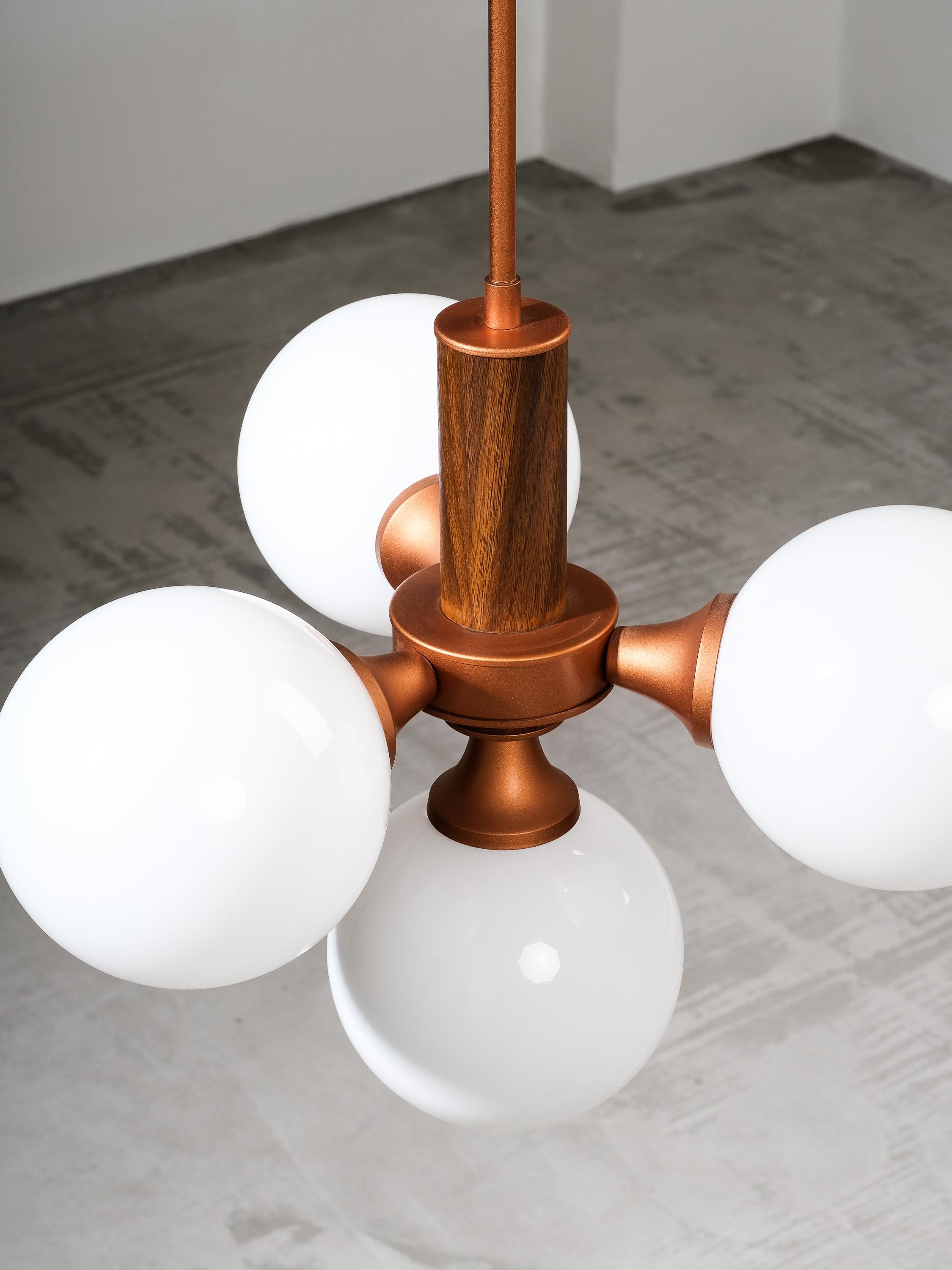 Finnish Atomic Ceiling Light Model 2651/4 by Valinte, Finland, 1970s