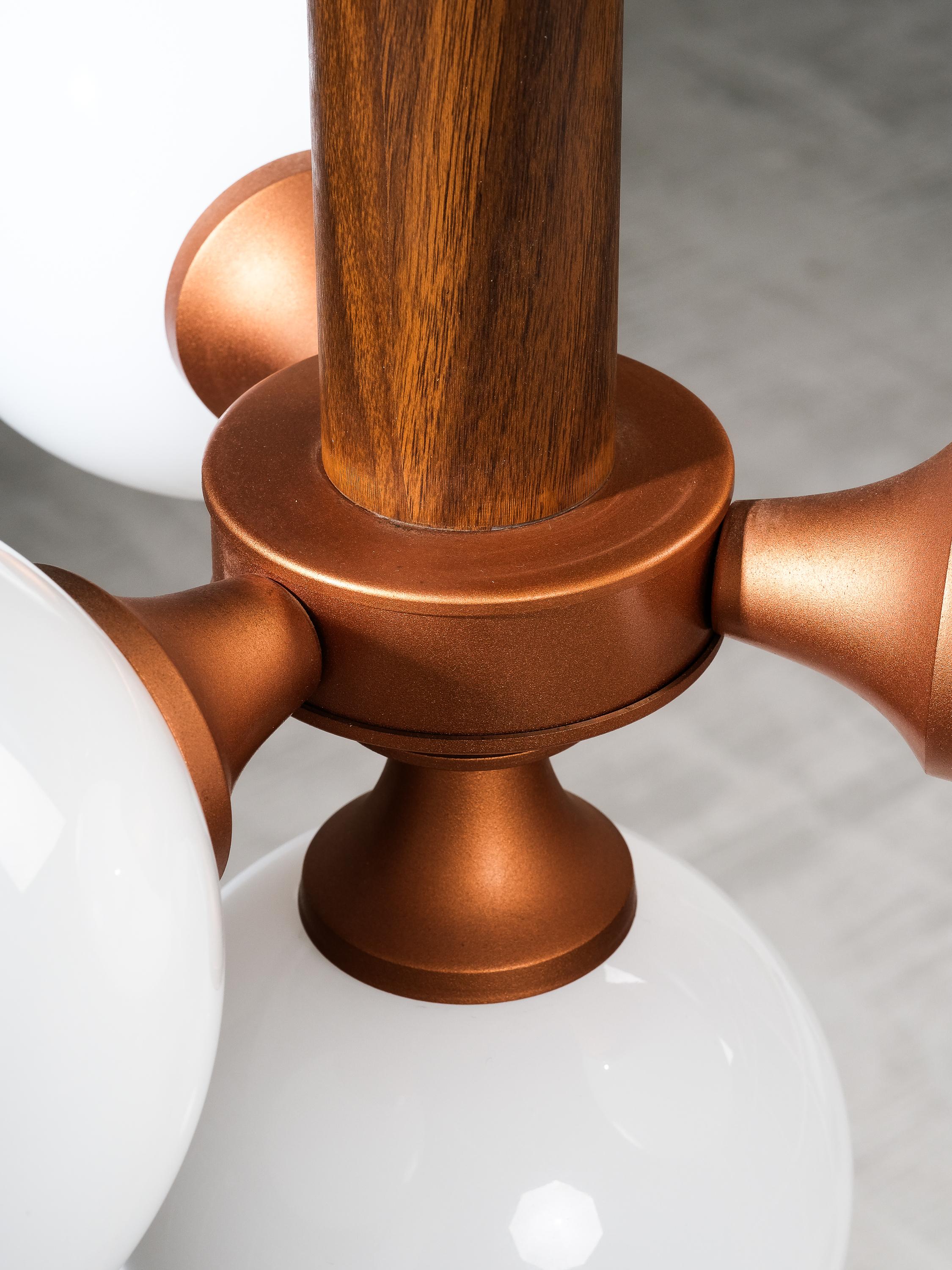 Late 20th Century Atomic Ceiling Light Model 2651/4 by Valinte, Finland, 1970s