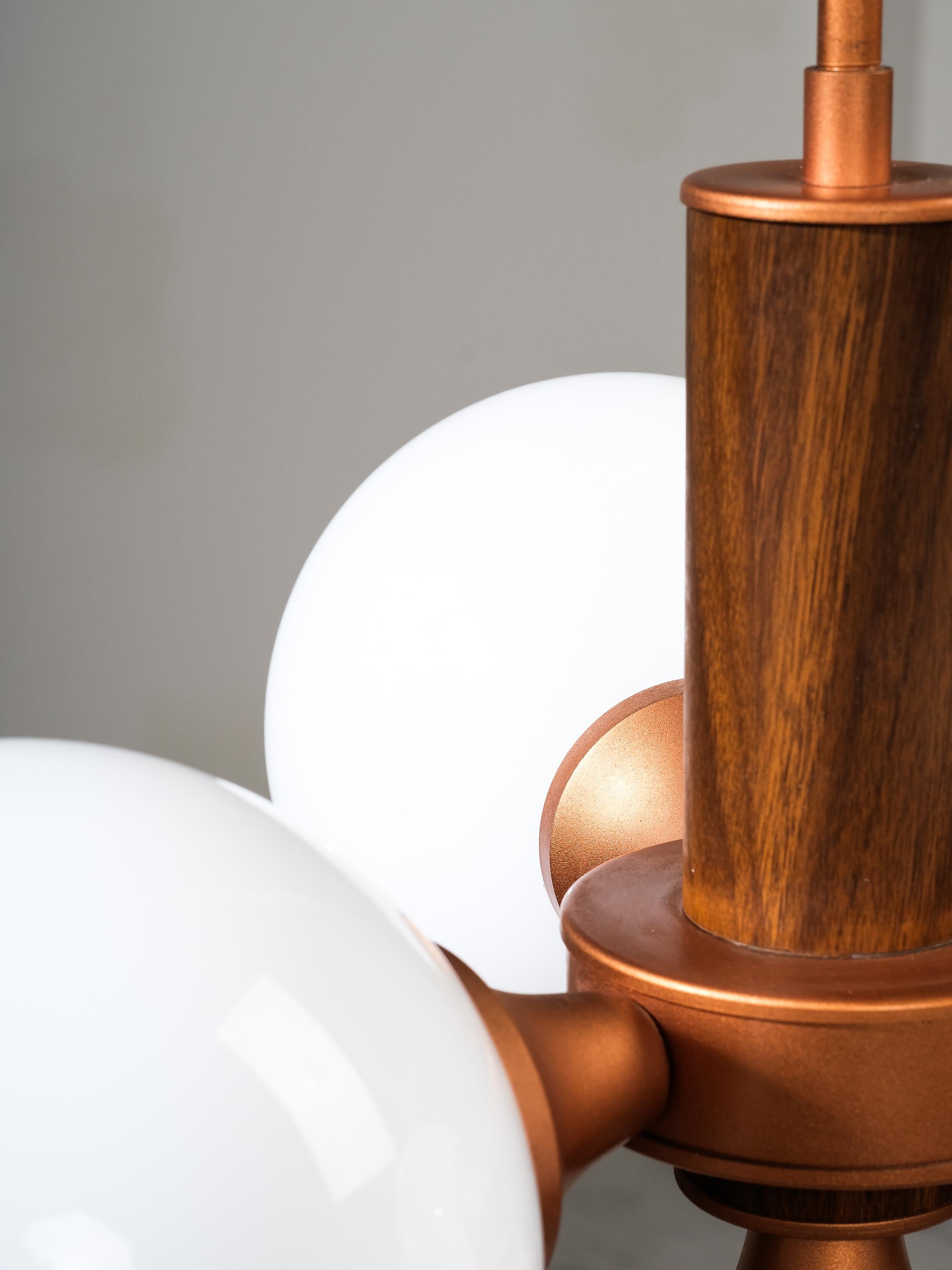 Metal Atomic Ceiling Light Model 2651/4 by Valinte, Finland, 1970s