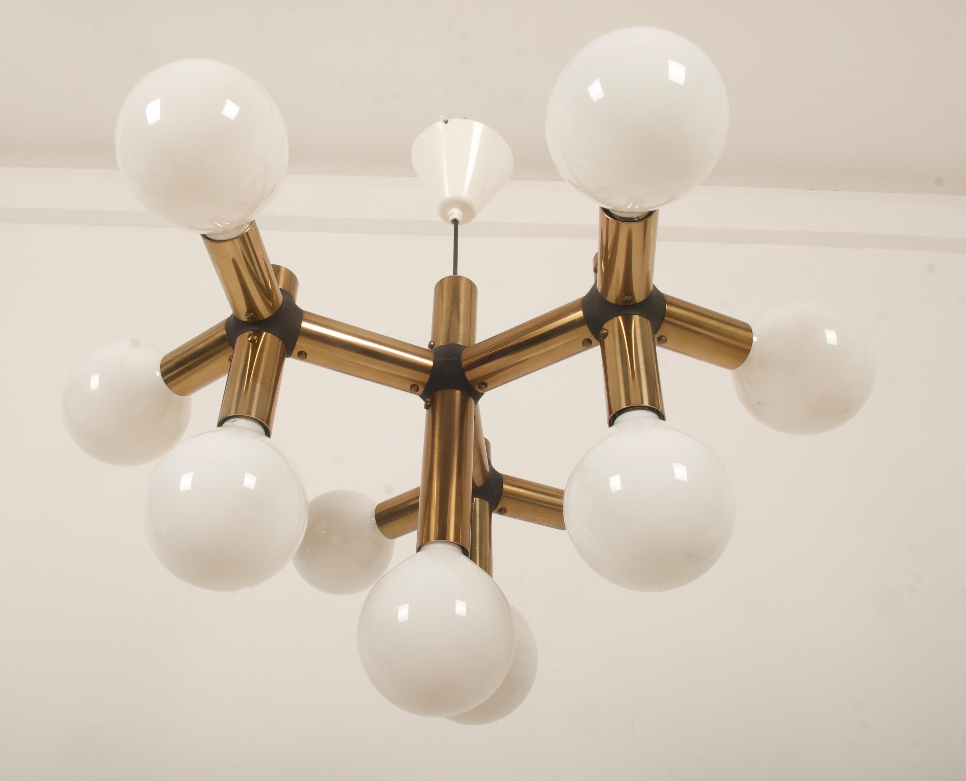 Atomic Chnadelier by Trix & Robert Haussmann For Swiss Lamp International For Sale 4