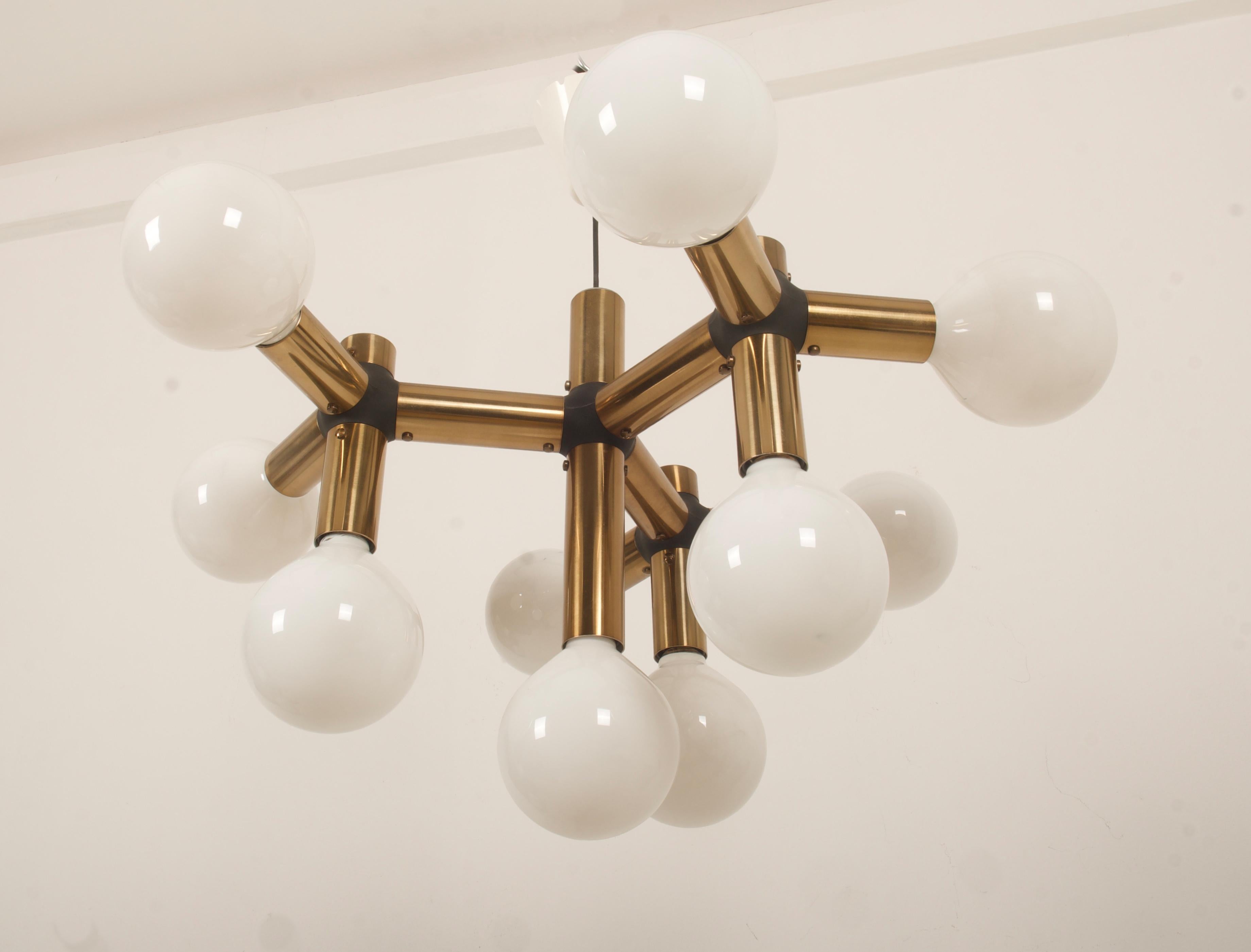 Atomic Chnadelier by Trix & Robert Haussmann For Swiss Lamp International For Sale 6