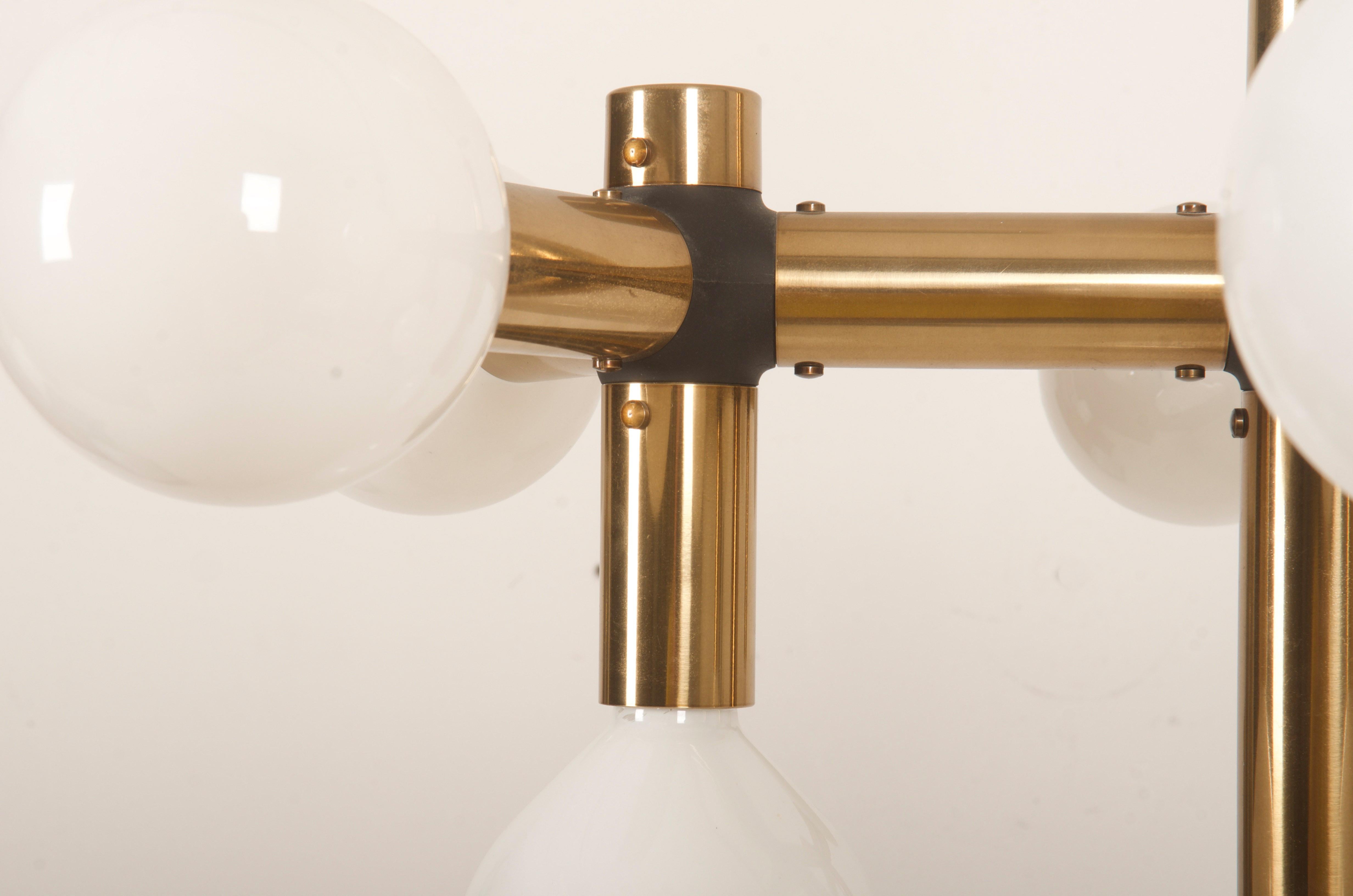 Atomic Chnadelier von Trix & Robert Haussmann für Swiss Lamp International (Aluminium) im Angebot
