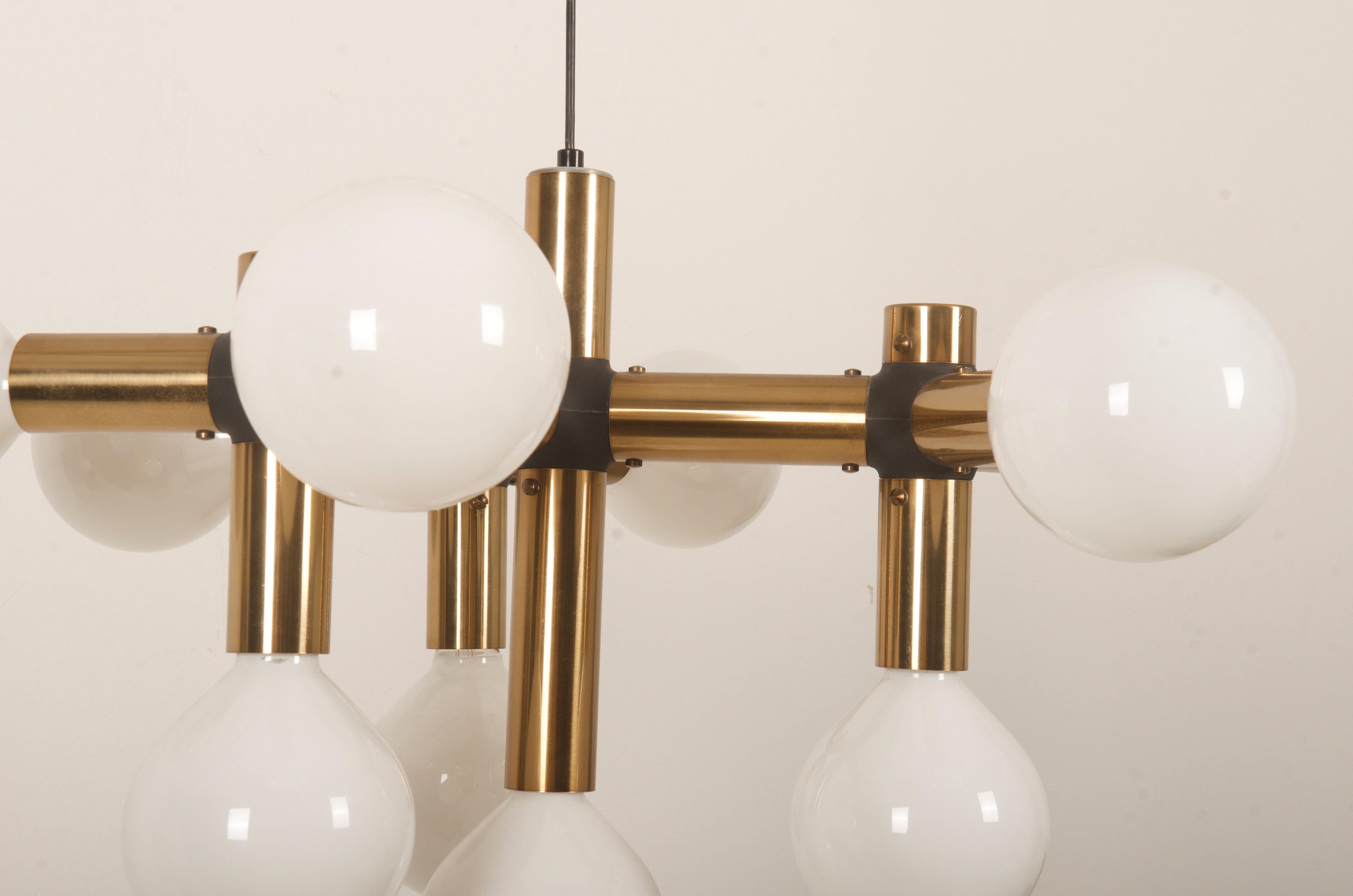 Atomic Chnadelier by Trix & Robert Haussmann For Swiss Lamp International For Sale 2