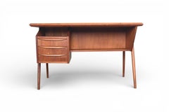 Atomic Danish Modern Teak Desk by Tibergaard