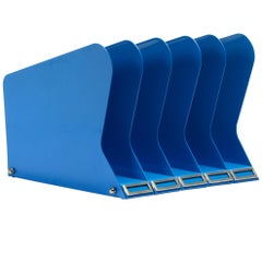 Atomic Desktop Memo or File Holder, Refinished in Blue