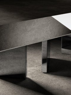 Atomic Dining Table in Clear Mirror
