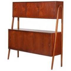 Atomic Double Tiered High Sideboard in Teak