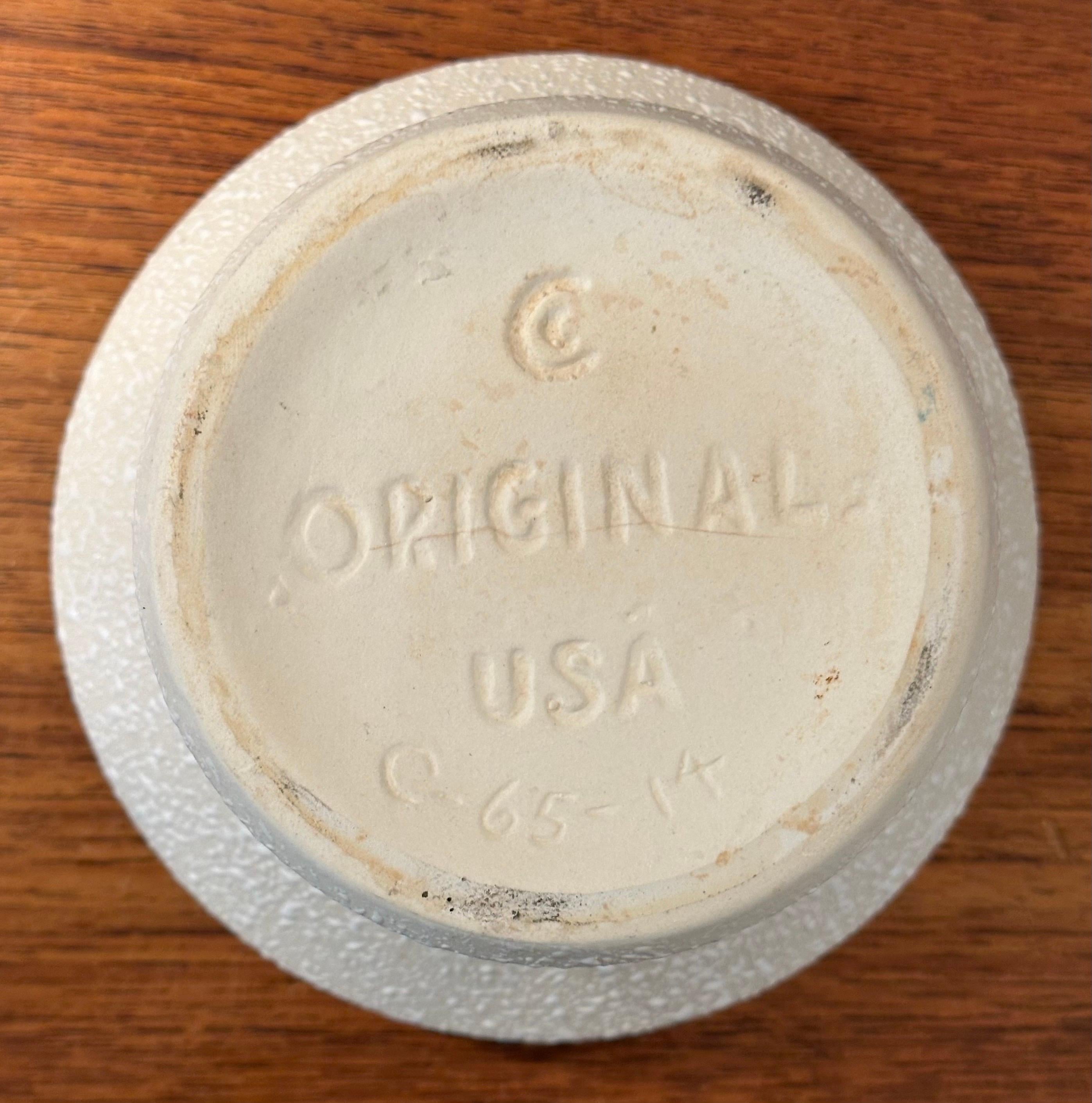 Atomic Era Splatter Finish Vase von USA Pottery (Töpferwaren) im Angebot