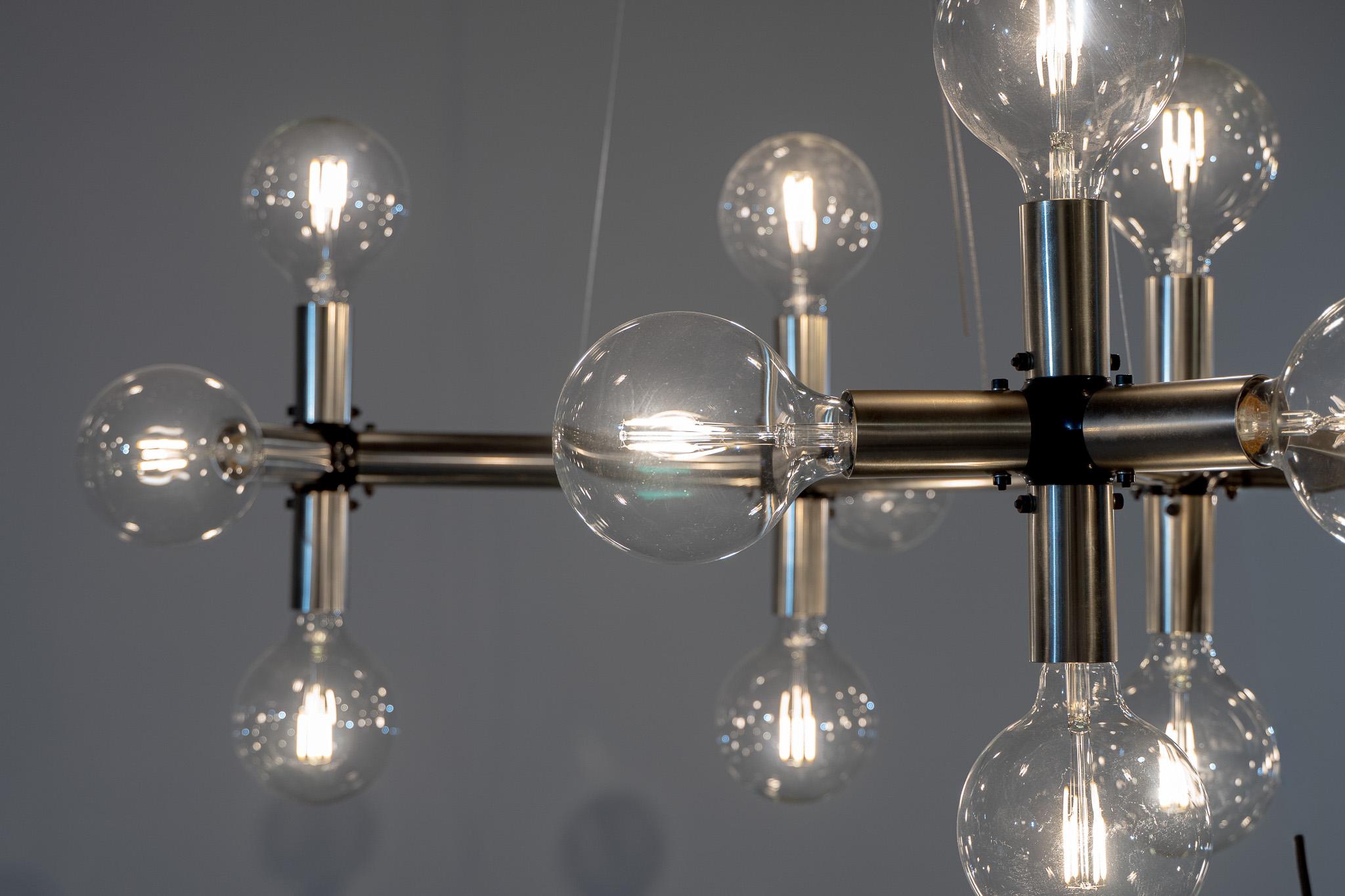 Lámpara Atómica Escultura de Techo Trix & Robert Haussmann Lámpara Sputnik Design en Bueno estado para la venta en Berlin, BE