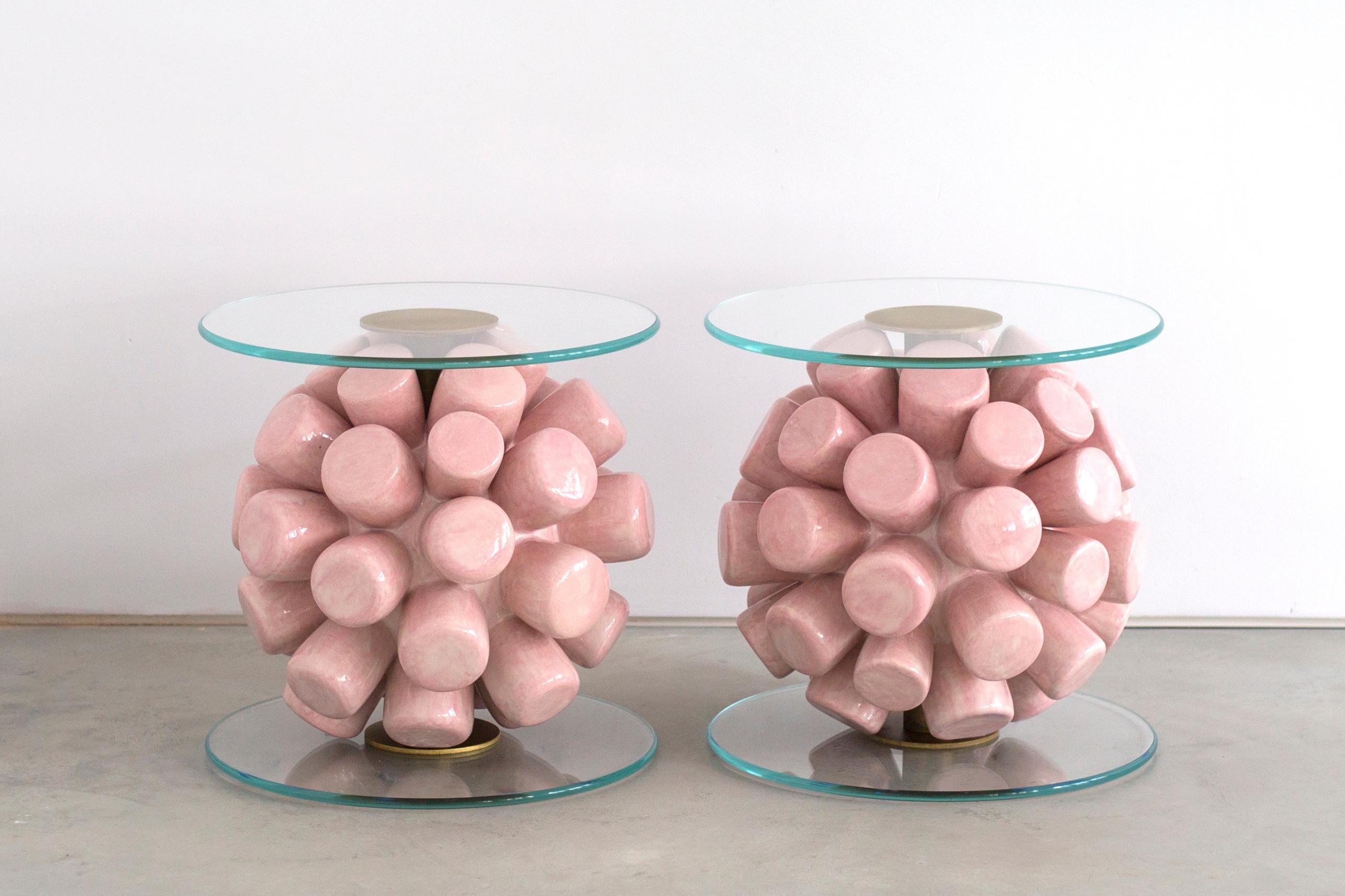 British Atomic Marshmallow Bedside Table (Charlotte Colbert x Maison Colbert)  For Sale