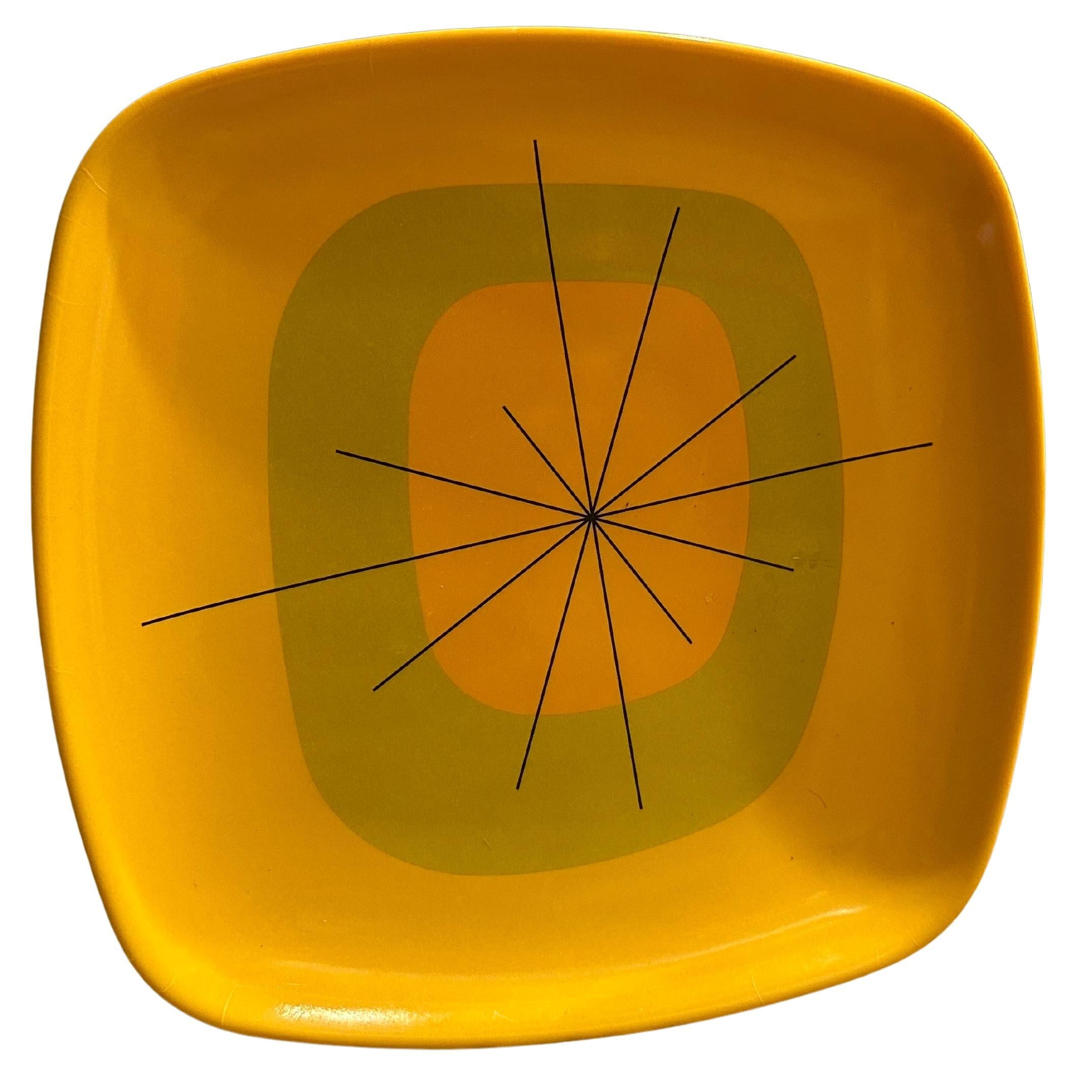 Contemporary Atomic Melamine Salad/Dessert Plates by Destination PSP For Sale