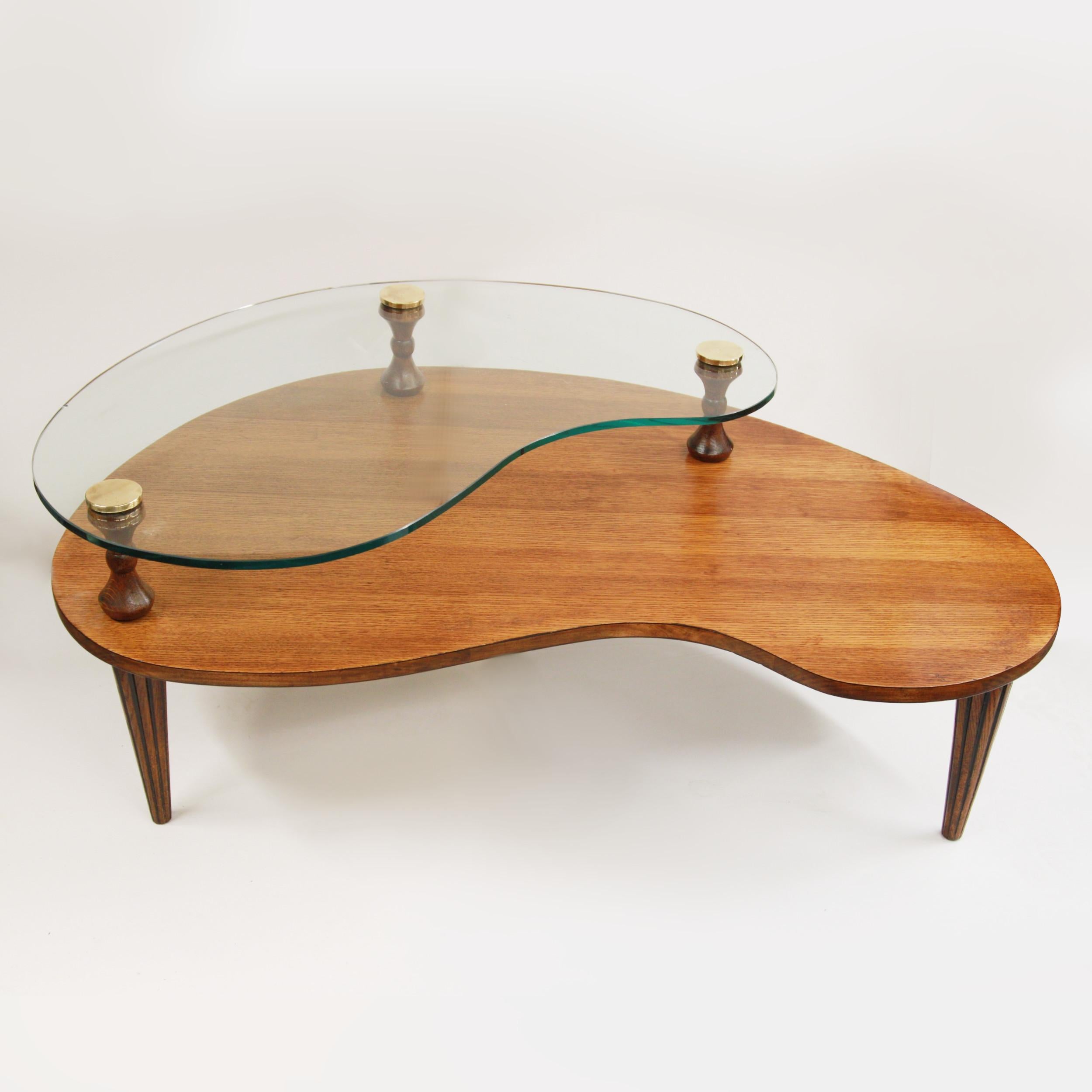 kidney shaped coffee table