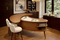 ATOMIC Mid Century MODERN "Grand Server" Boomerang BAR Cabinet, c. 1960’s