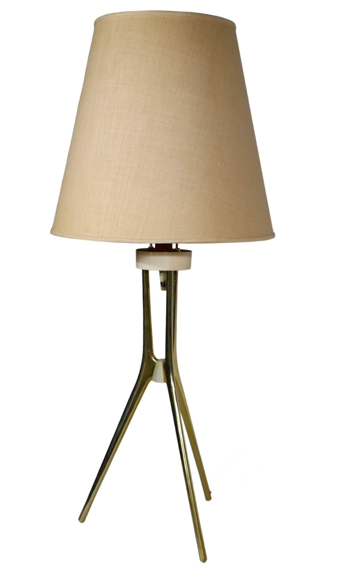 Lampe de table atomique mi-siècle par Lightolier att. à Thurston vers les années 1950/60 en vente 10