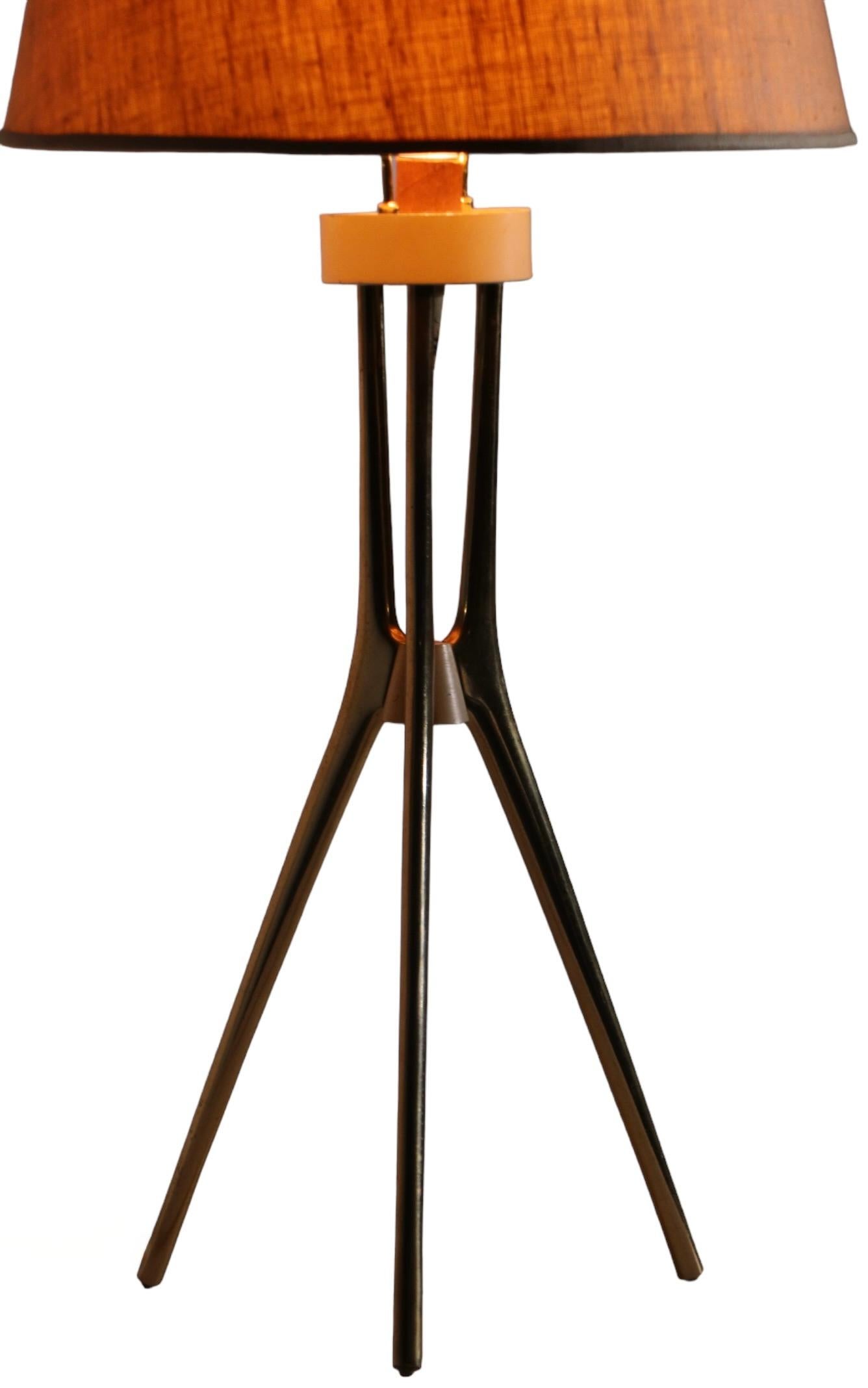 Atomic Mid Century Table Lamp by Lightolier att. to Thurston c. 1950/ 60's For Sale 12