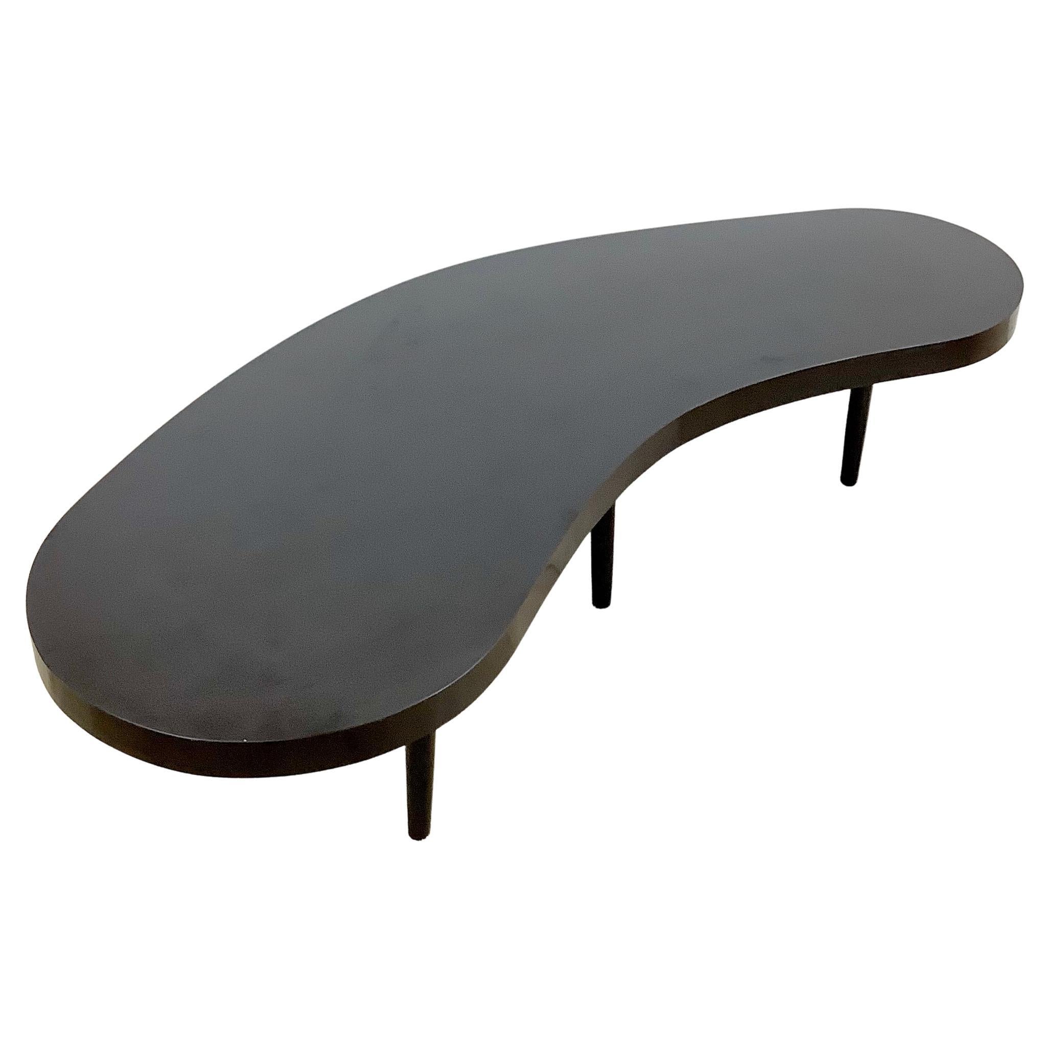 Atomic Modern Coffee Table with Sculptural Kidney-Form