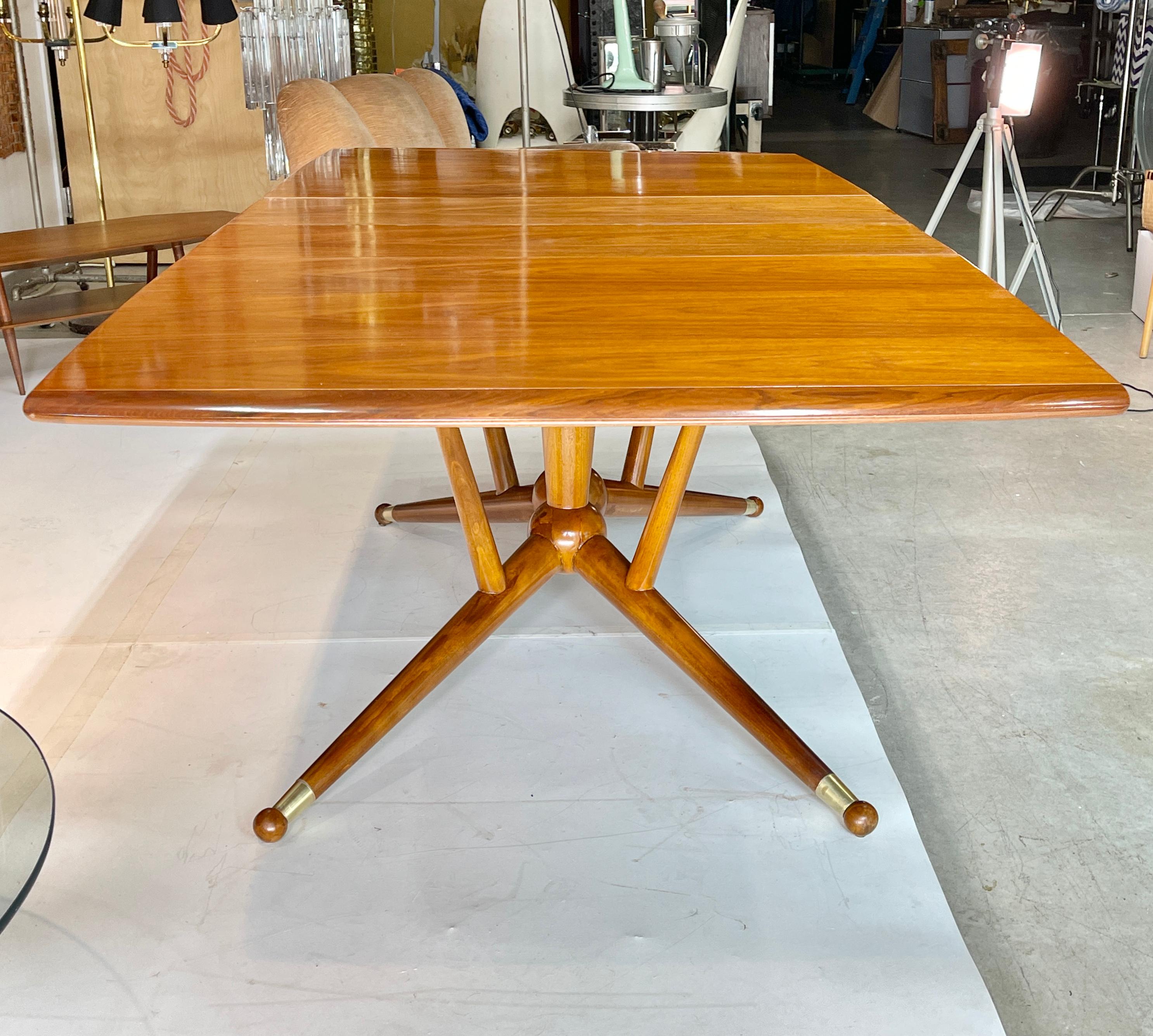 Mid-Century Modern Atomic Molecule Base Dining Table For Sale