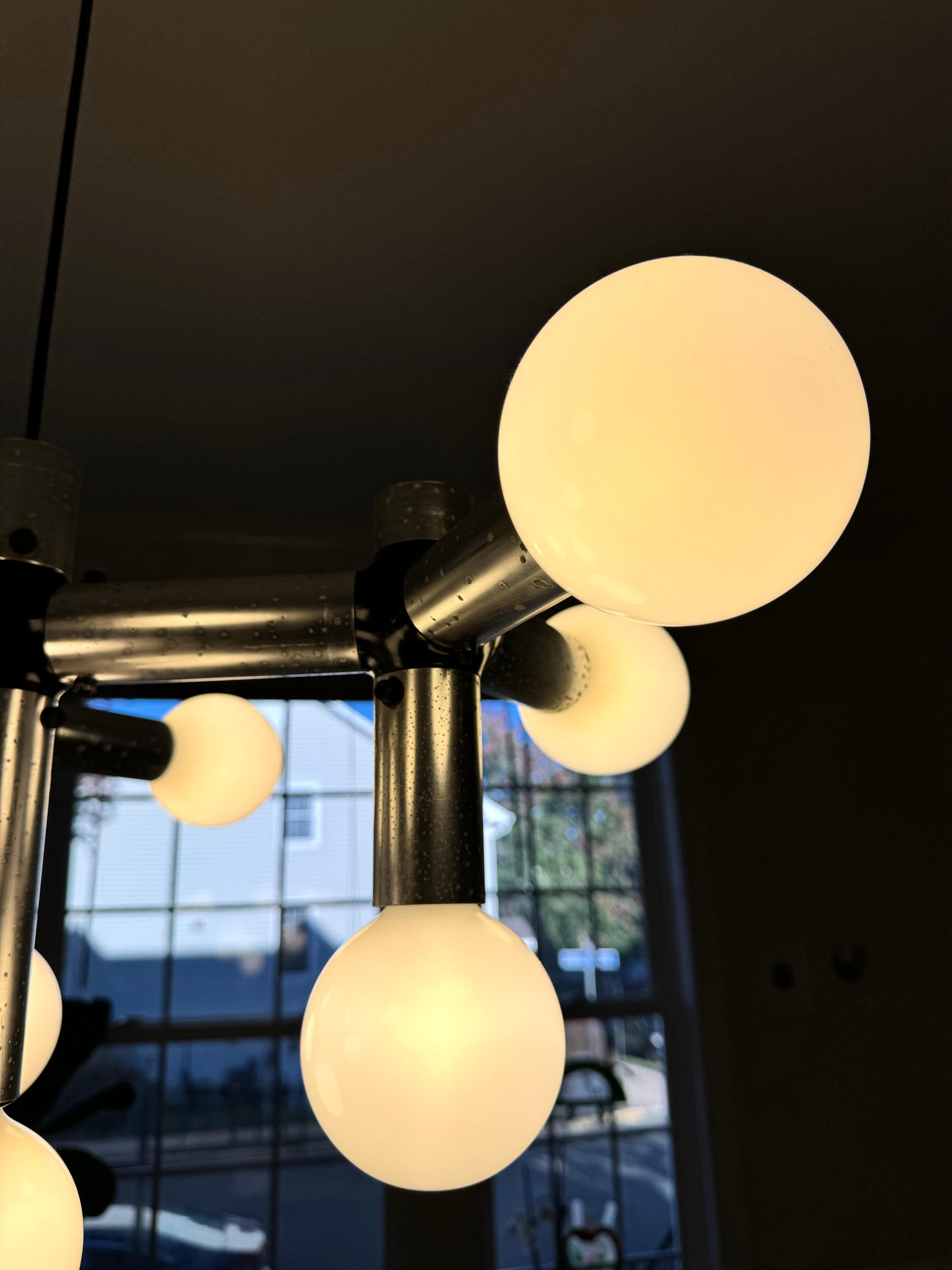 Atomic Pendant Lamp by Trix & Robert Haussmann for Swiss Lamp International  In Fair Condition In Centreville, VA