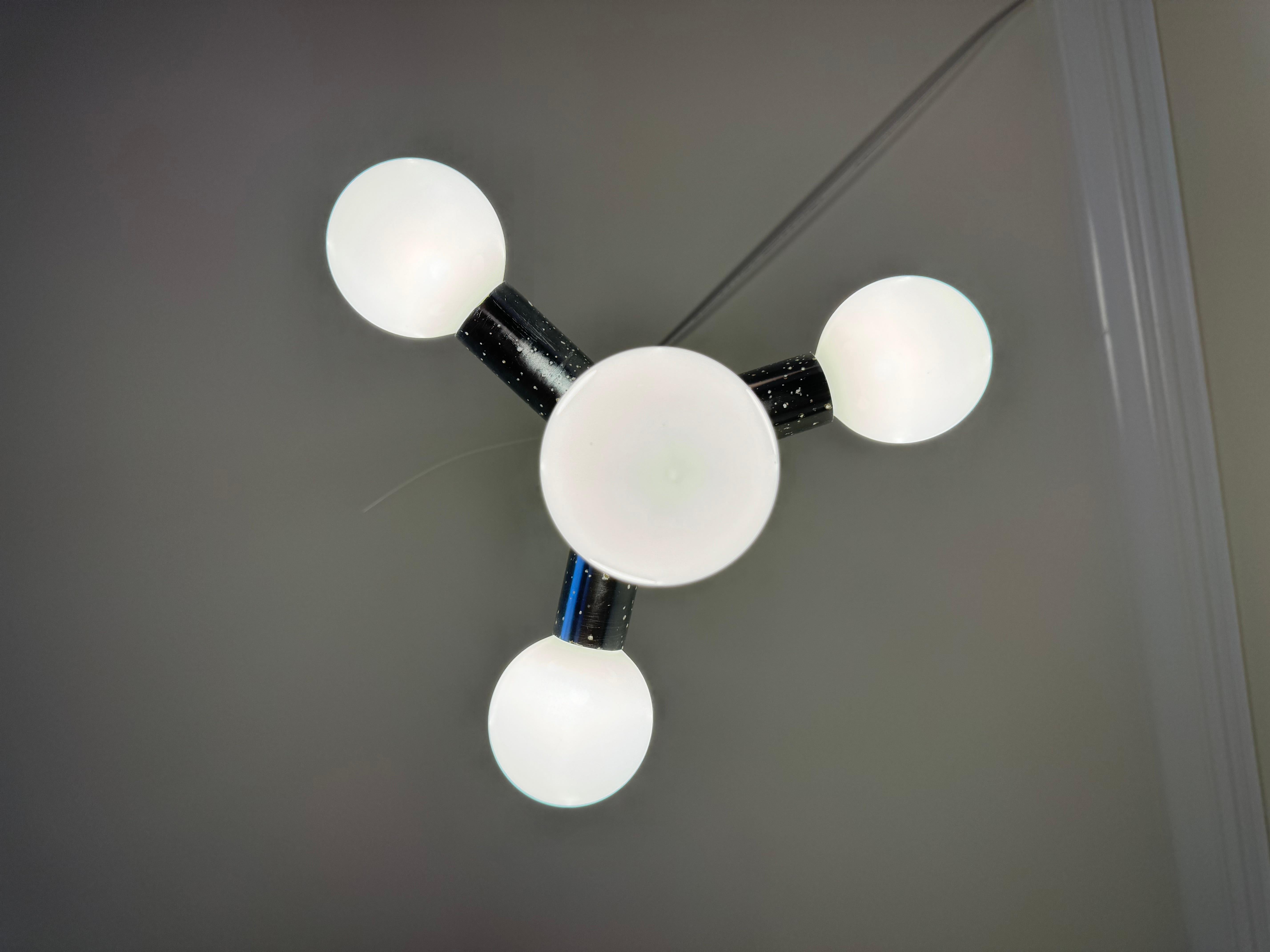 Mid-20th Century Atomic Pendant Lamp by Trix & Robert Haussmann for Swiss Lamp International 