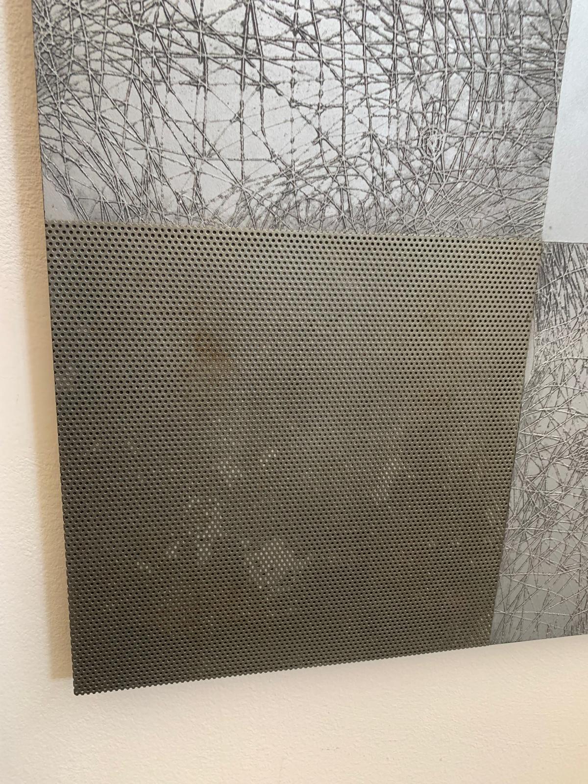 Atomic-scanner-Relief auf Tafel von Stefano Bersani, 2000er Jahre im Zustand „Gut“ im Angebot in Montelabbate, PU