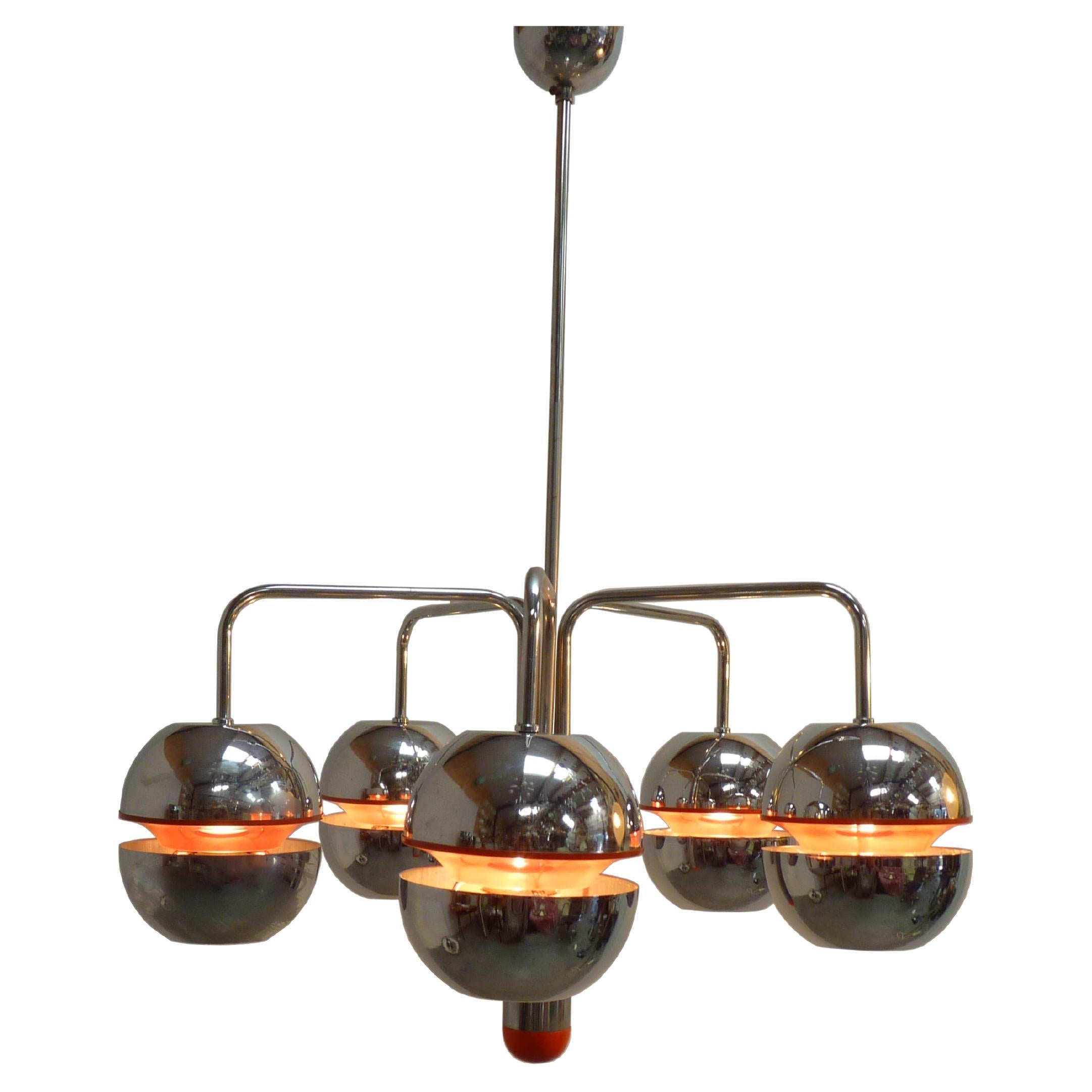 Atomic Space Age Chandelier by Massive, 1970s