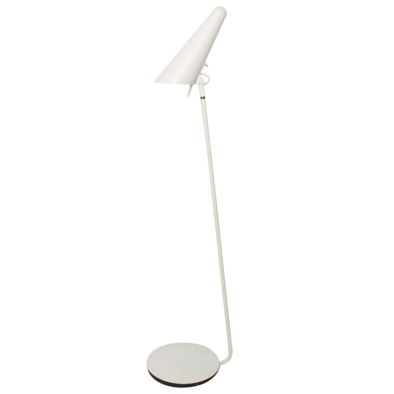 Atomic Space Age White Cone Head Tension Pole Floor Lamp Eames Style at  1stDibs | ikea stockholm floor lamp