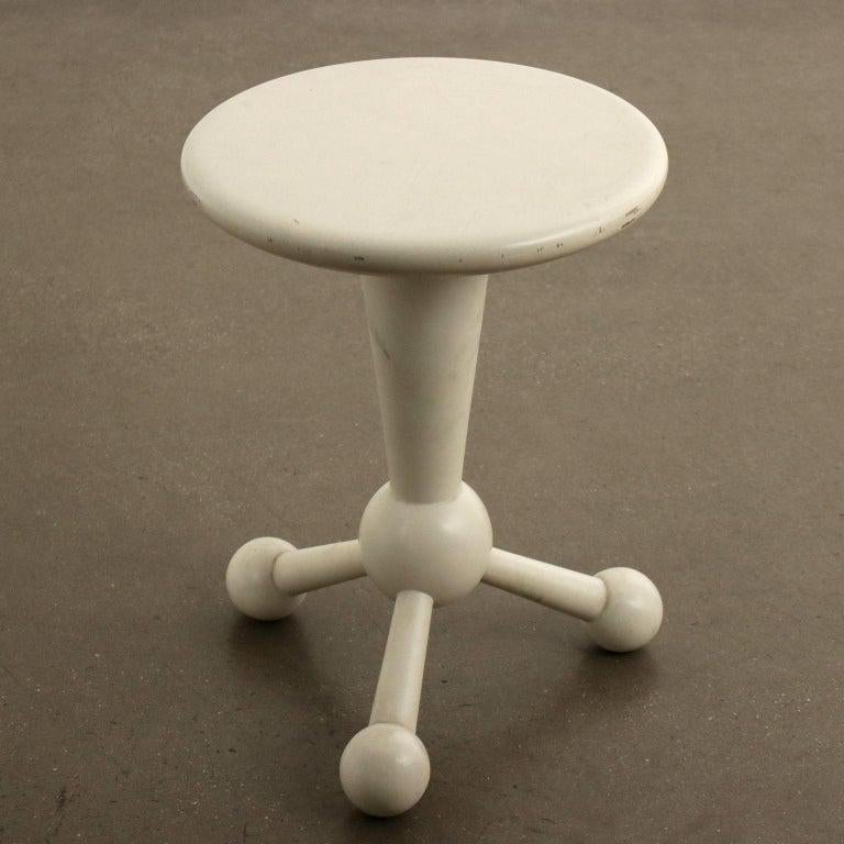 Hand-Painted Atomic Stools For Sale