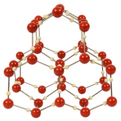 Atomic Structure of Water 'H2O' Czechoslovak Manufacture of the 1950s