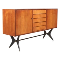 Atomic Swedish Modern Credenza in Teak