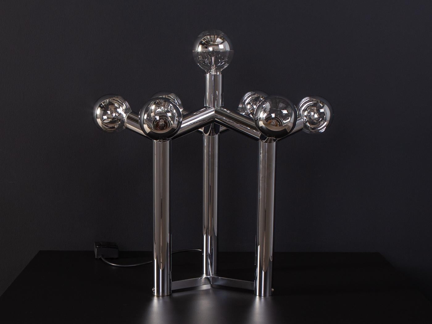 Late 20th Century Atomic Table Lamp by J.T. Kalmar For Sale