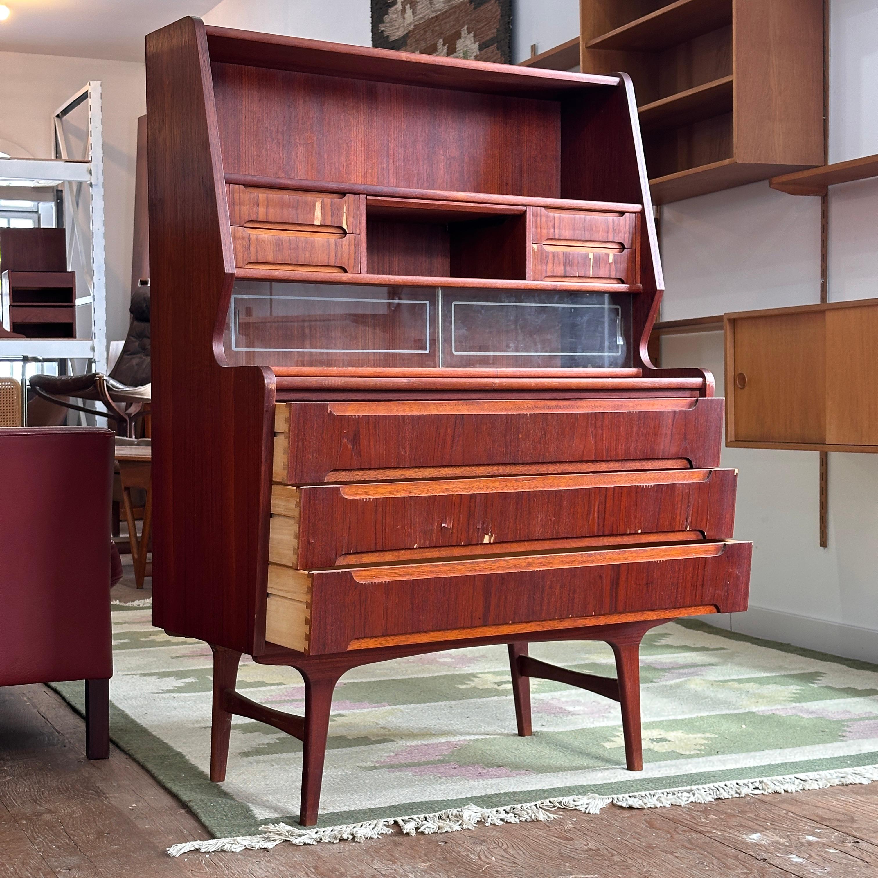 Mid-Century moderno Ufficio/scrivania Atomic in teak in vendita