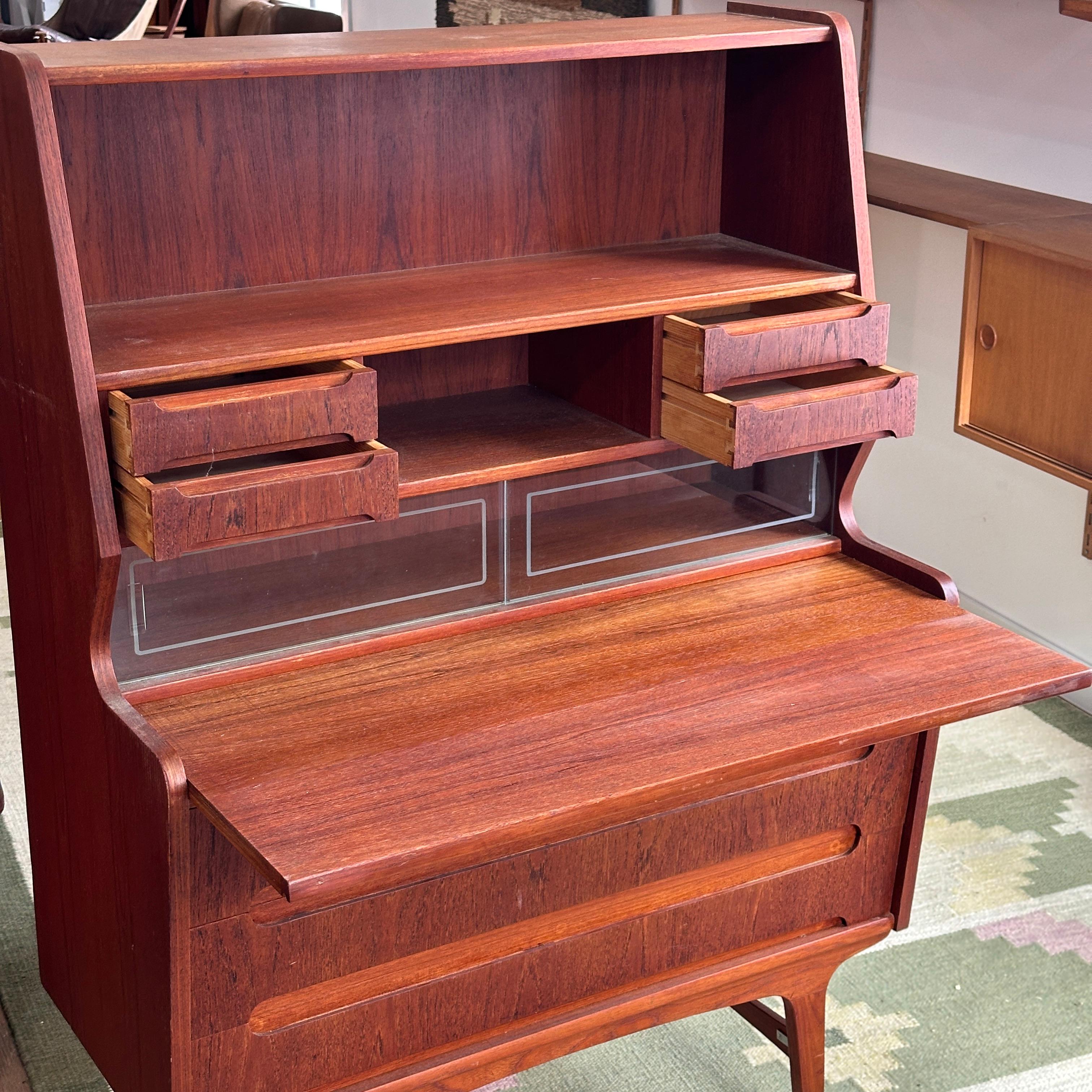 Metà XX secolo Ufficio Atomic Teak in vendita