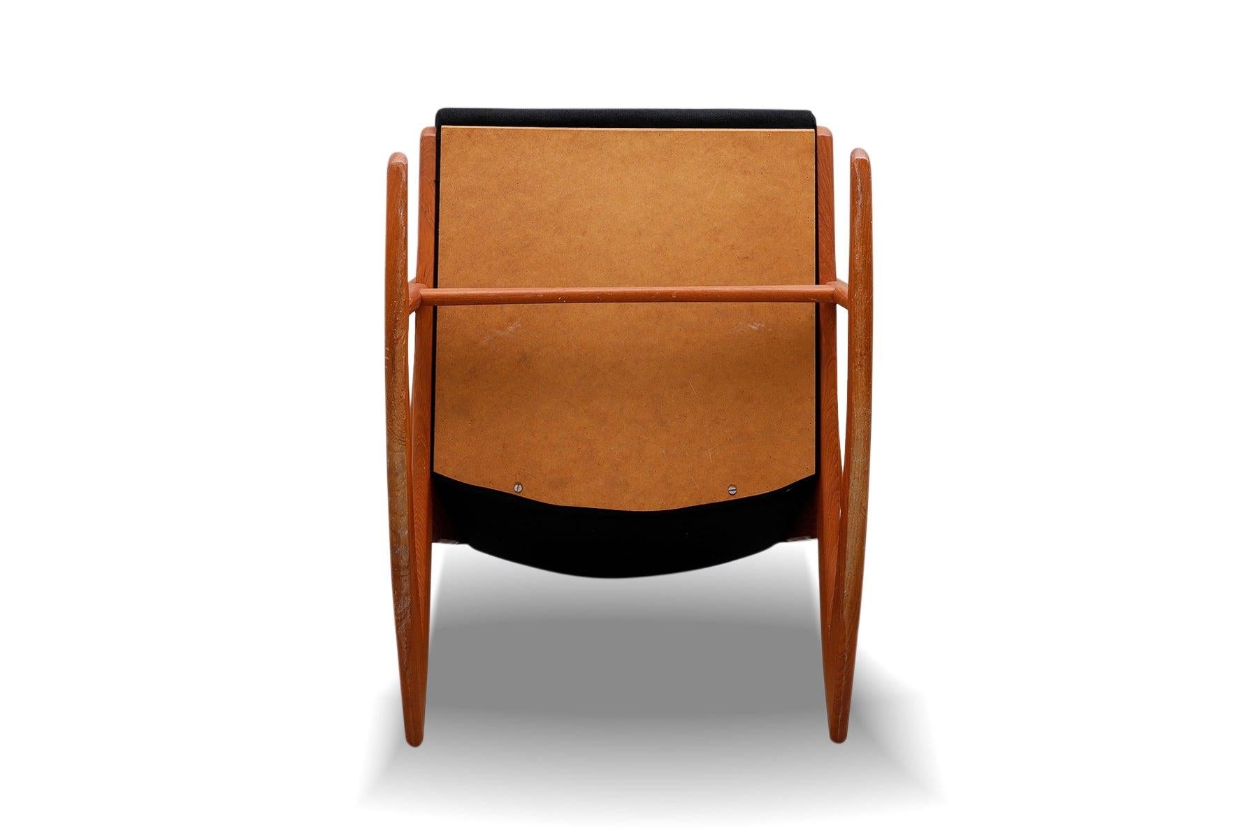 Origin: Denmark
Designer: Holger Gerog Jensen
Manufacturer: Tonder Møbelfabrik
Era: 1957
Materials: Teak, Wool
Measurements: Inquire for Dimensions

Condition: Frame in excellent original condition with typical wear for its vintage. Price includes