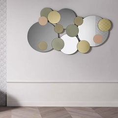 Atomic Wall Mirror, Designed by Giovanni Tommaso Garattoni, Made in Italy