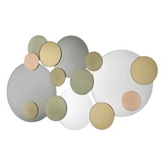 Atomic Wall Mirror, Designed by Giovanni Tommaso Garattoni, Made in Italy