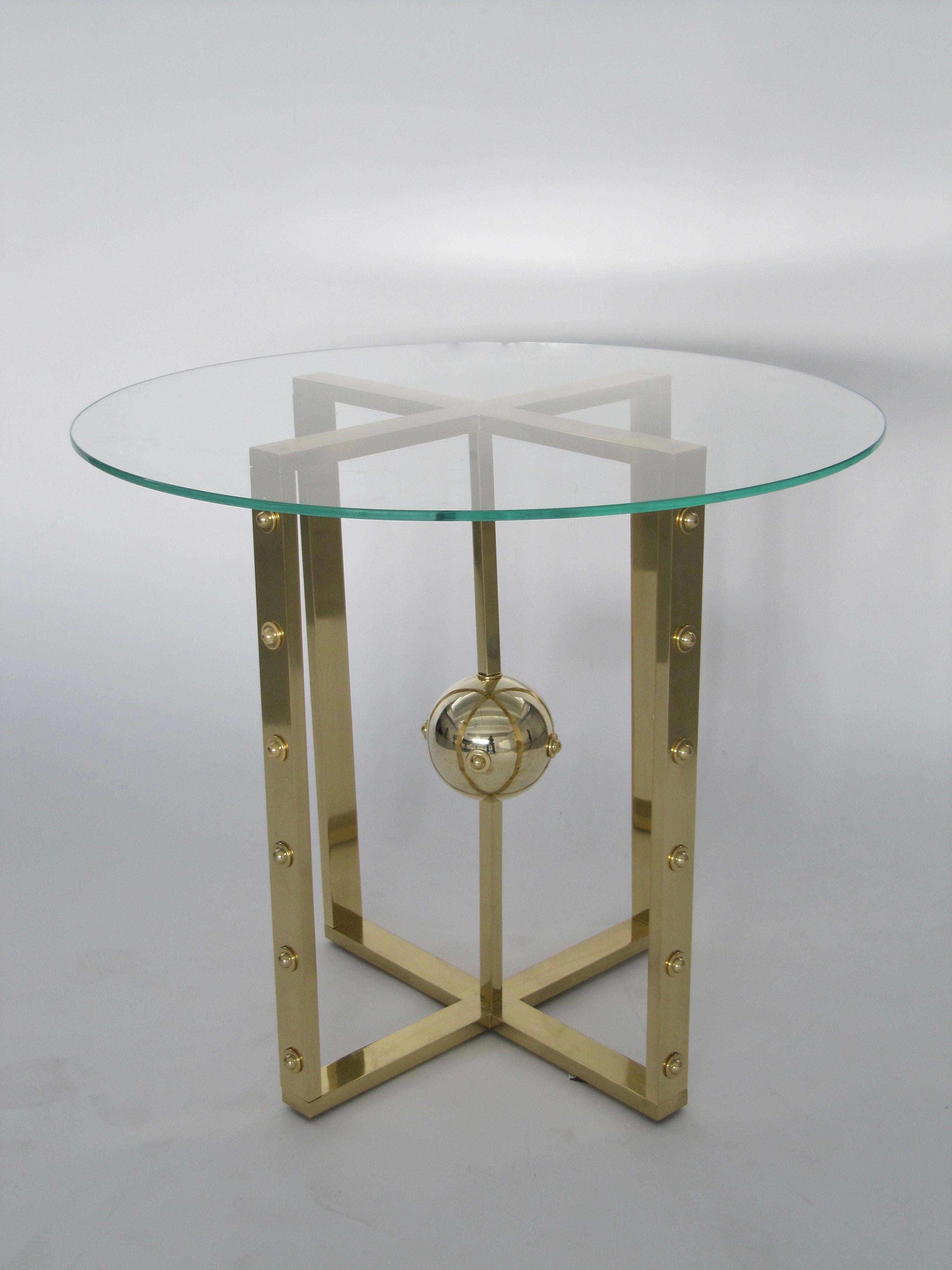 Atomo table by Nicola Falcone

This elegant table is inspired by the structure of the atom and features a brass structure that has been brushed by hand and finished with a protective transparent treatment. The top is in hardened glass.

Made in