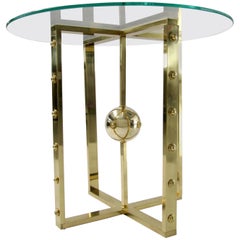 Atomo Table in Brass, Made in Italy