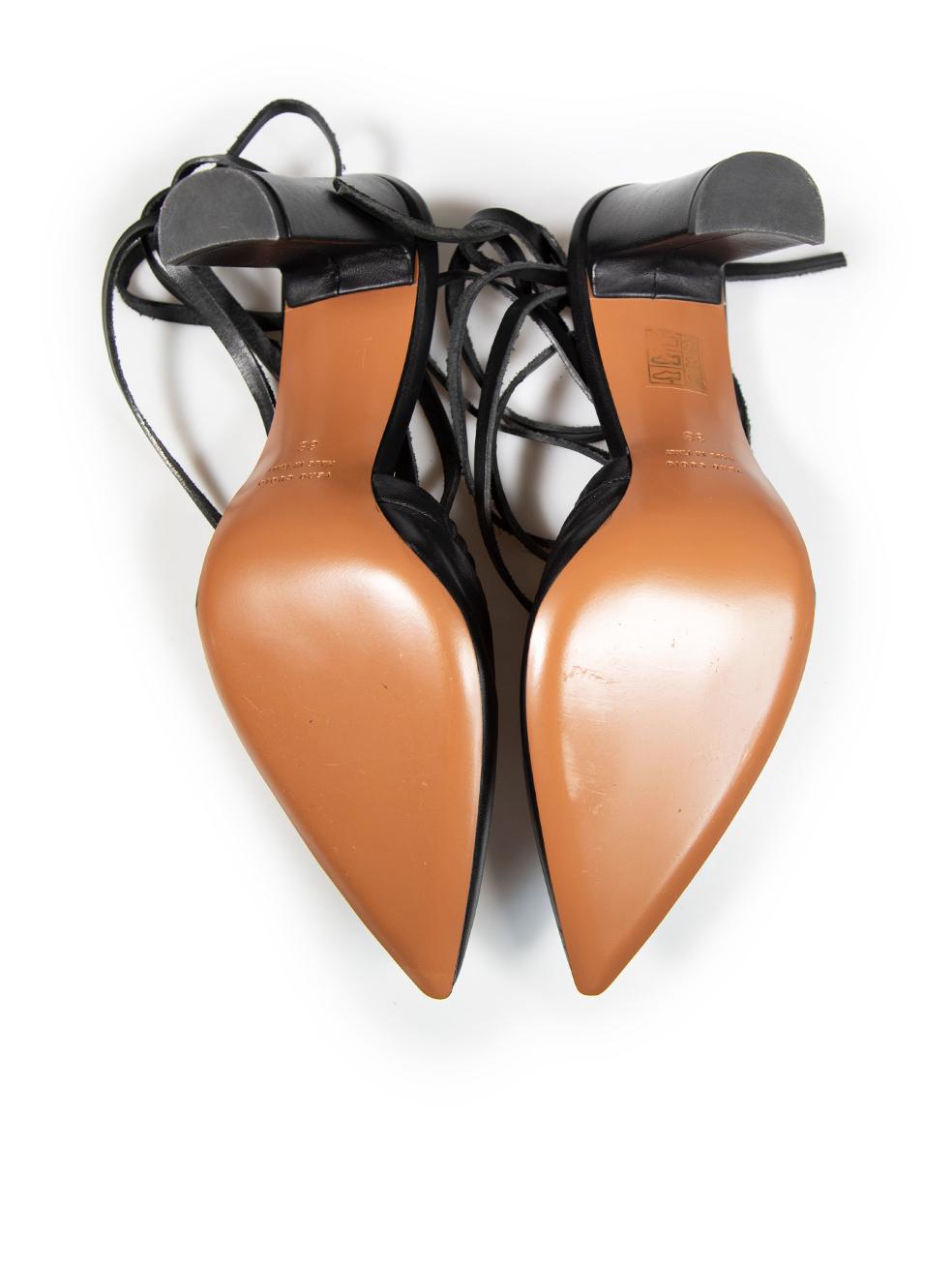 ATP Atelier Chaussures à talons pointus en cuir noir Maida Taille IT 38 Pour femmes en vente