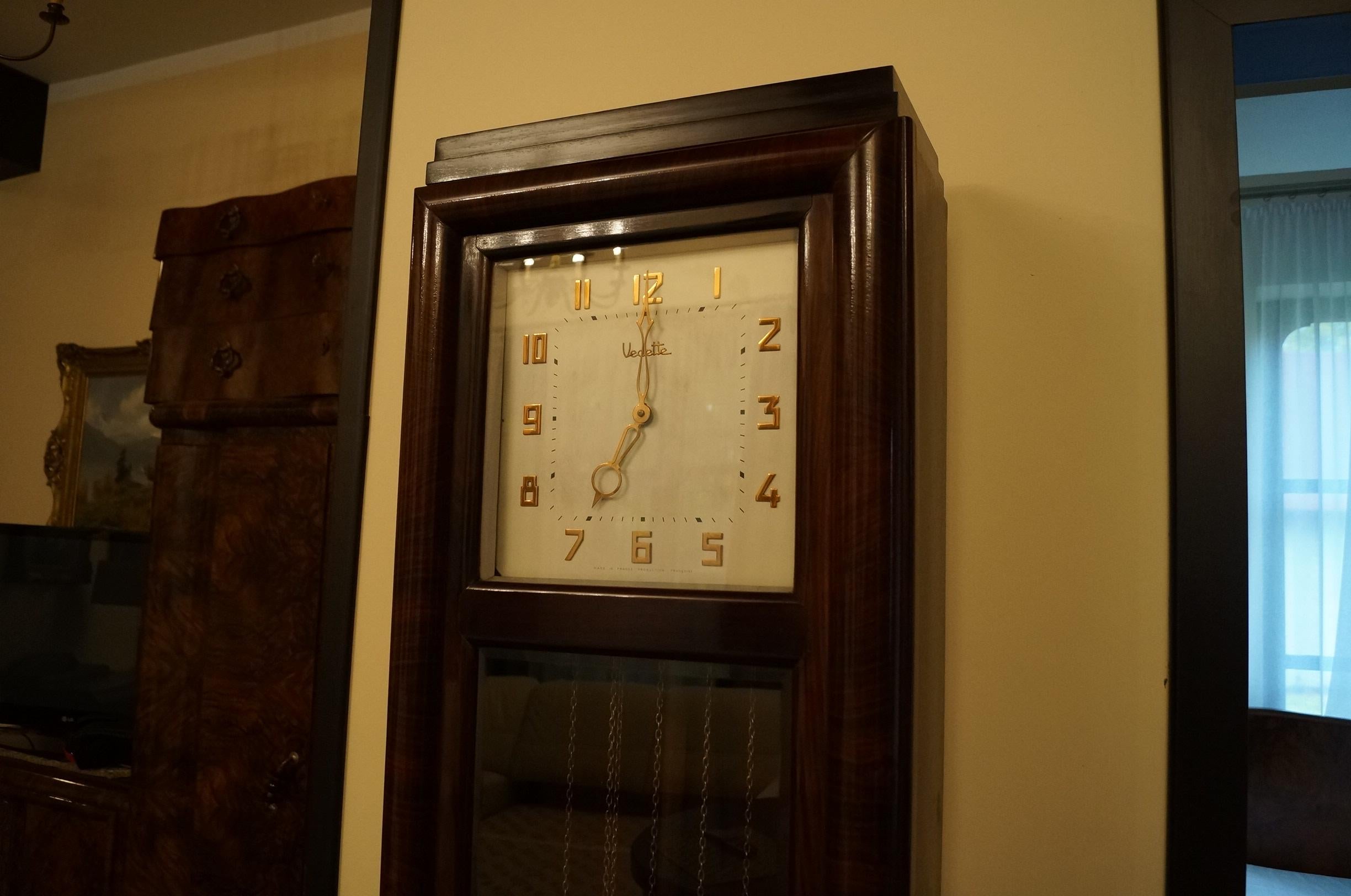 Palisander Atr Deco Quarter Clock, 1930