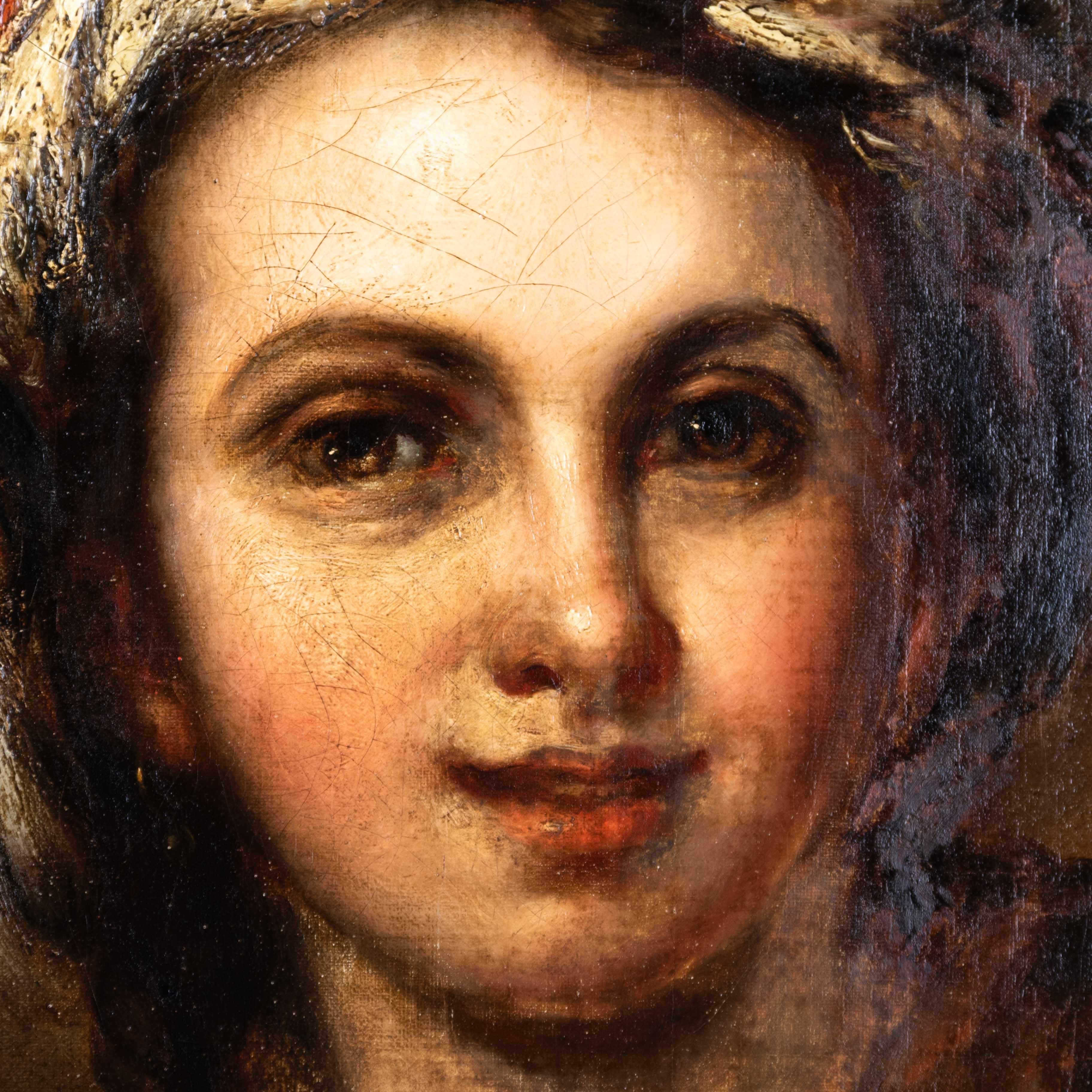 Atr zu Reuben Sayers (1815-1888) Porträt nach Bartolomé Esteban Murillo im Zustand „Gut“ im Angebot in Nottingham, GB