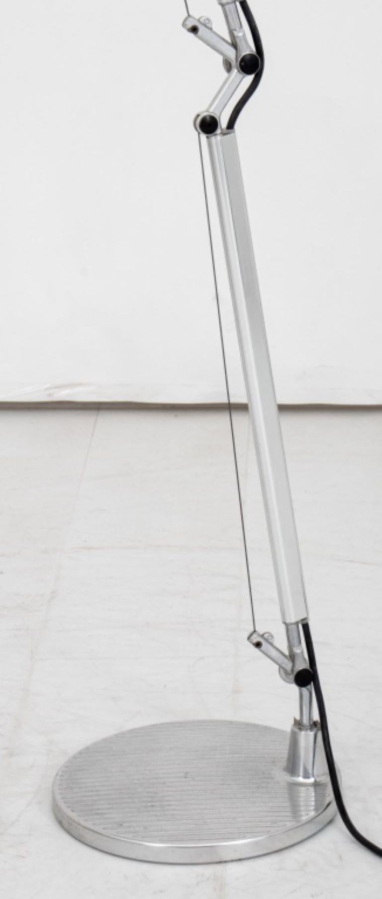 Artemide Tolomeo Adjustable Aluminium Table Lamp, design attibuted to Michele de Lucchi and Giancarlo Fassina, marked 